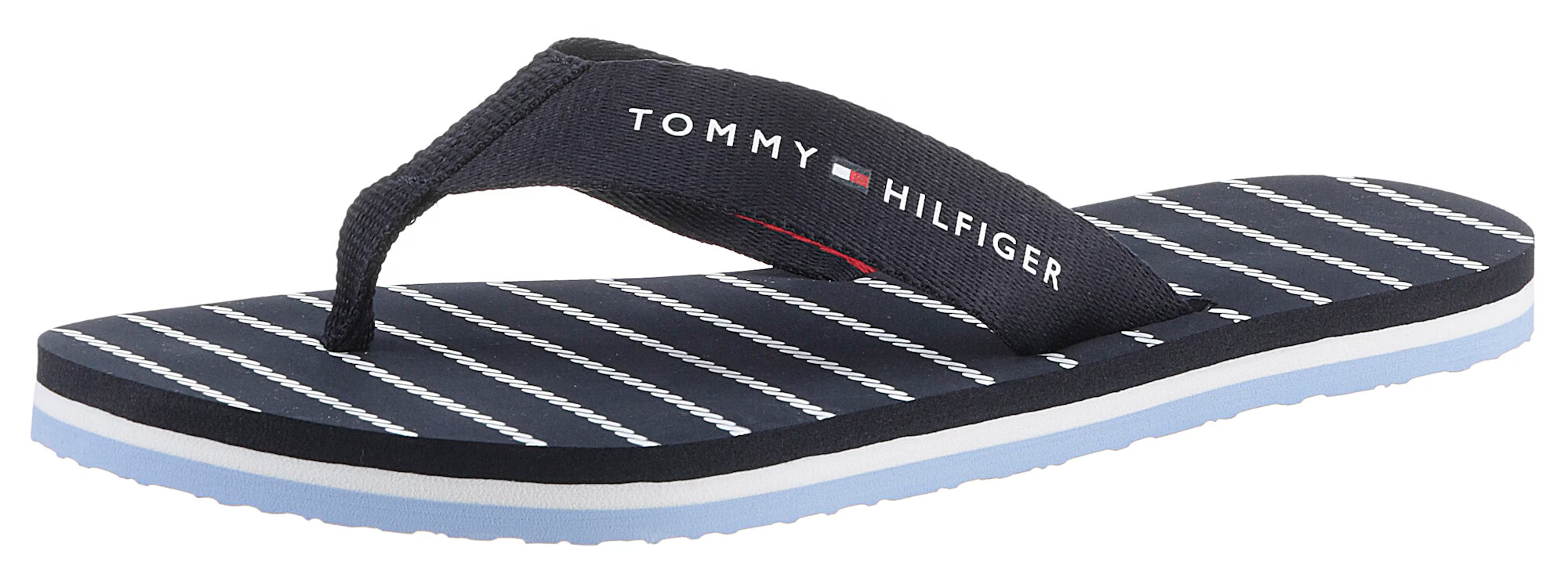 TOMMY HILFIGER Σαγιονάρες διχαλωτές σκούρο μπλε / κόκκινο / λευκό - Pepit.gr