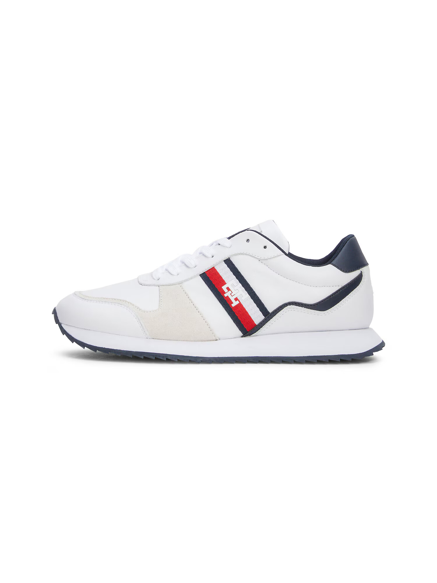 TOMMY HILFIGER Σνίκερ χαμηλό ναυτικό μπλε / κόκκινο / offwhite - Pepit.gr