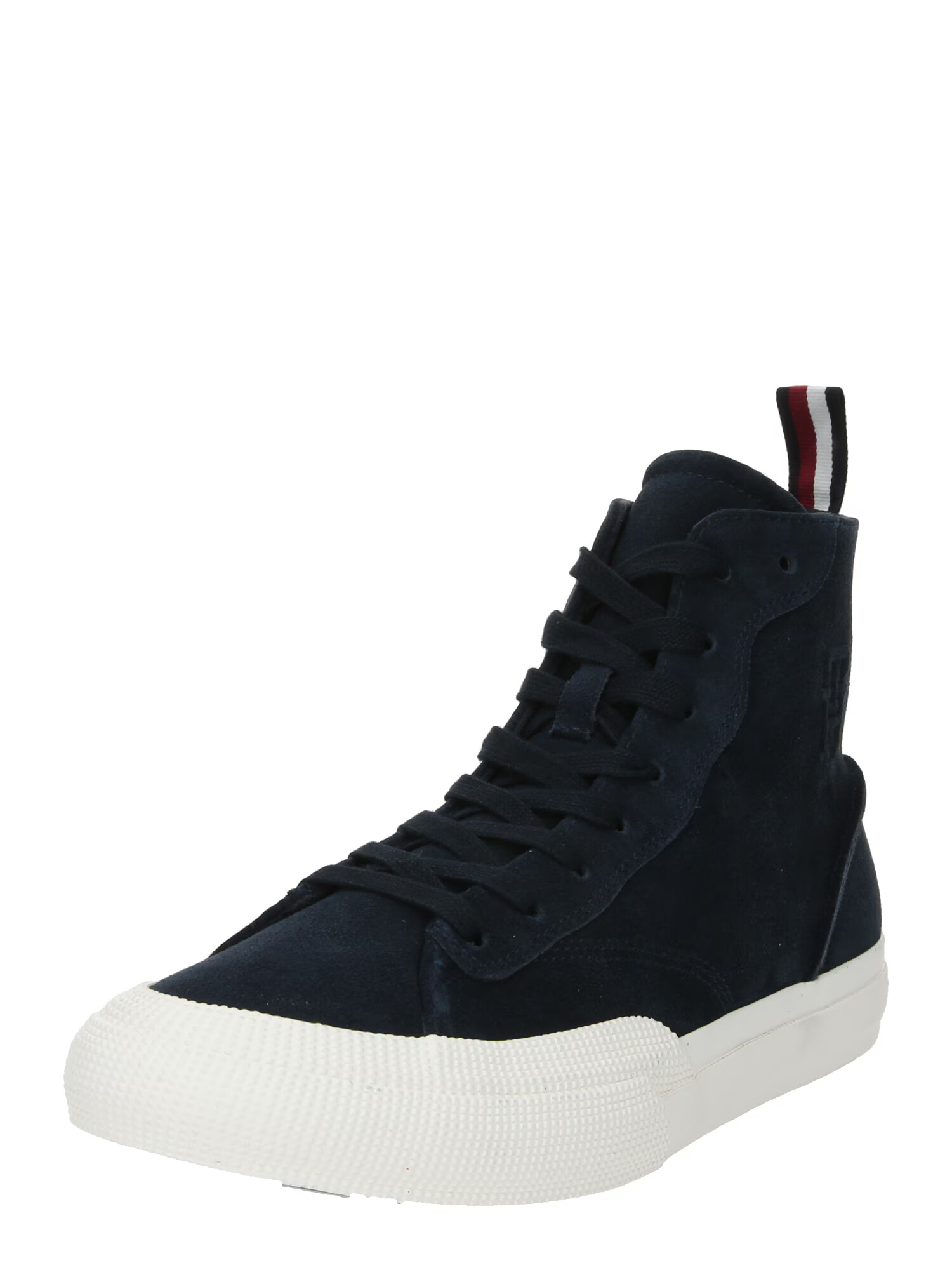 TOMMY HILFIGER Σνίκερ ψηλό 'VULC PREMIUM SUEDE ARTISAN' μπλε νύχτας - Pepit.gr