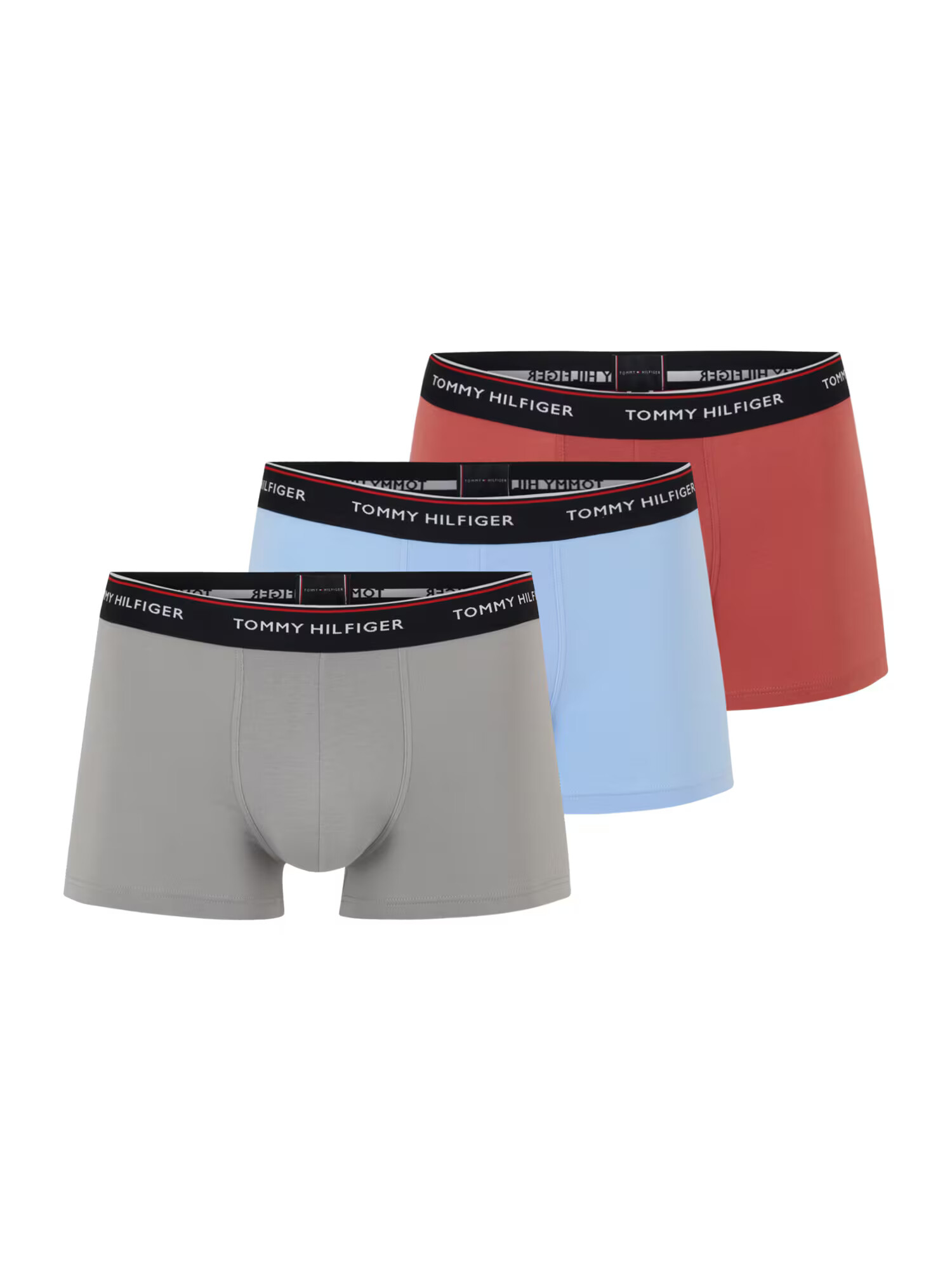 Tommy Hilfiger Underwear Μποξεράκι γαλάζιο / γκρι / κόκκινο παστέλ / μαύρο - Pepit.gr