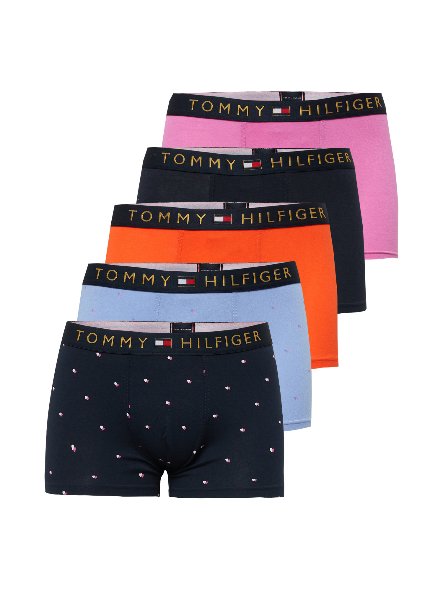 Tommy Hilfiger Underwear Μποξεράκι γαλάζιο / γκρι μελανζέ / ρόδινο / μπορντό - Pepit.gr