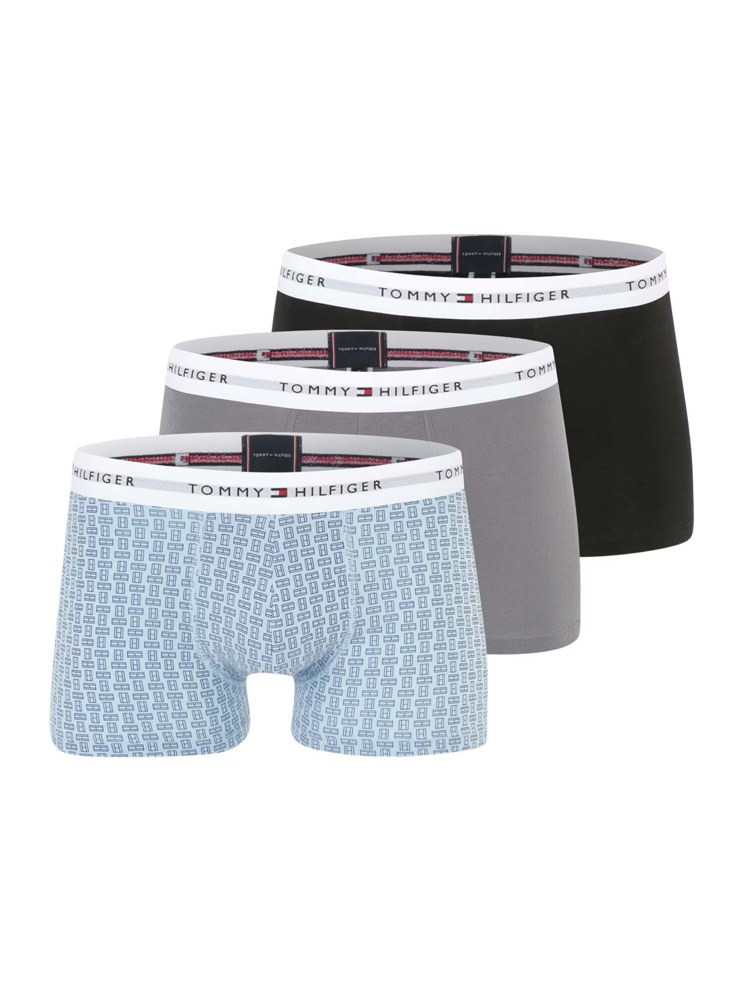 Tommy Hilfiger Underwear Μποξεράκι γαλάζιο / τέφρα / μαύρο / λευκό - Pepit.gr