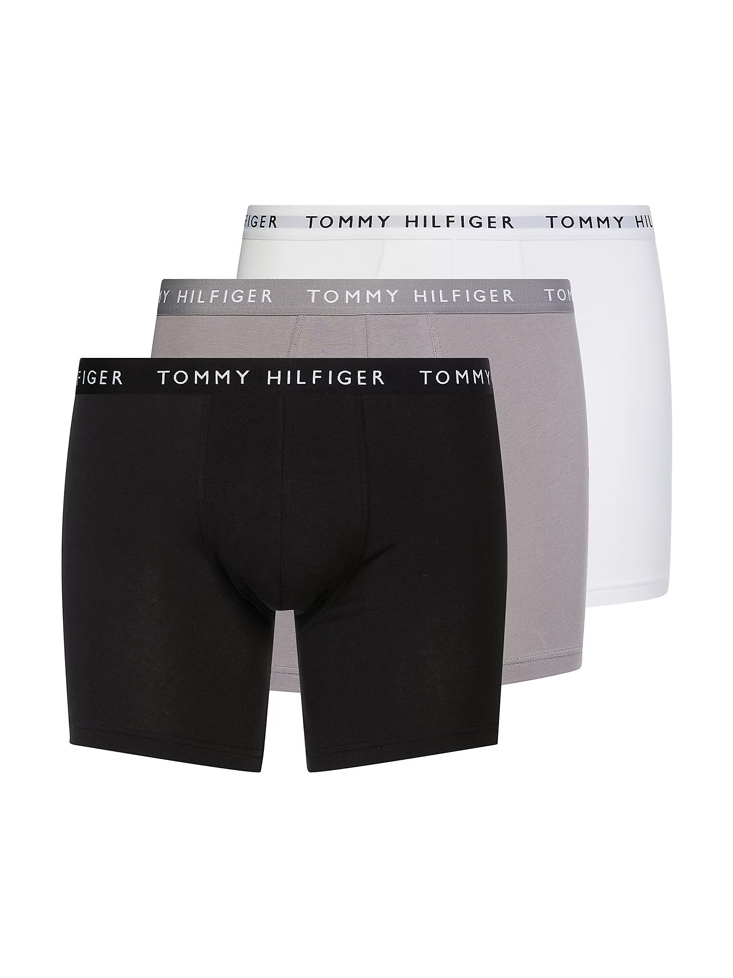 Tommy Hilfiger Underwear Μποξεράκι τέφρα / μαύρο / λευκό - Pepit.gr