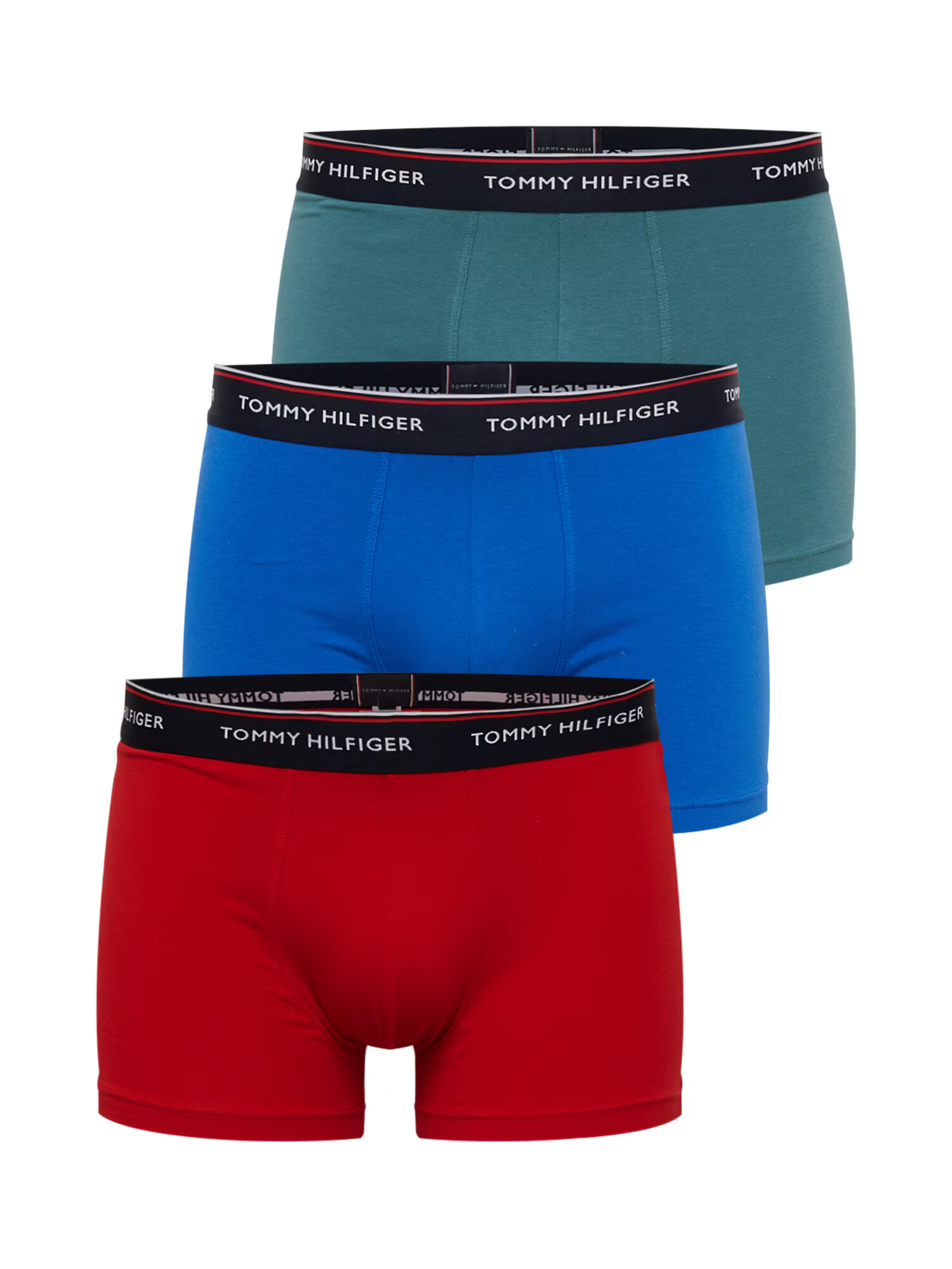 Tommy Hilfiger Underwear Μποξεράκι μπλε ρουά / σκούρο πράσινο / κόκκινο φωτιάς / μαύρο - Pepit.gr