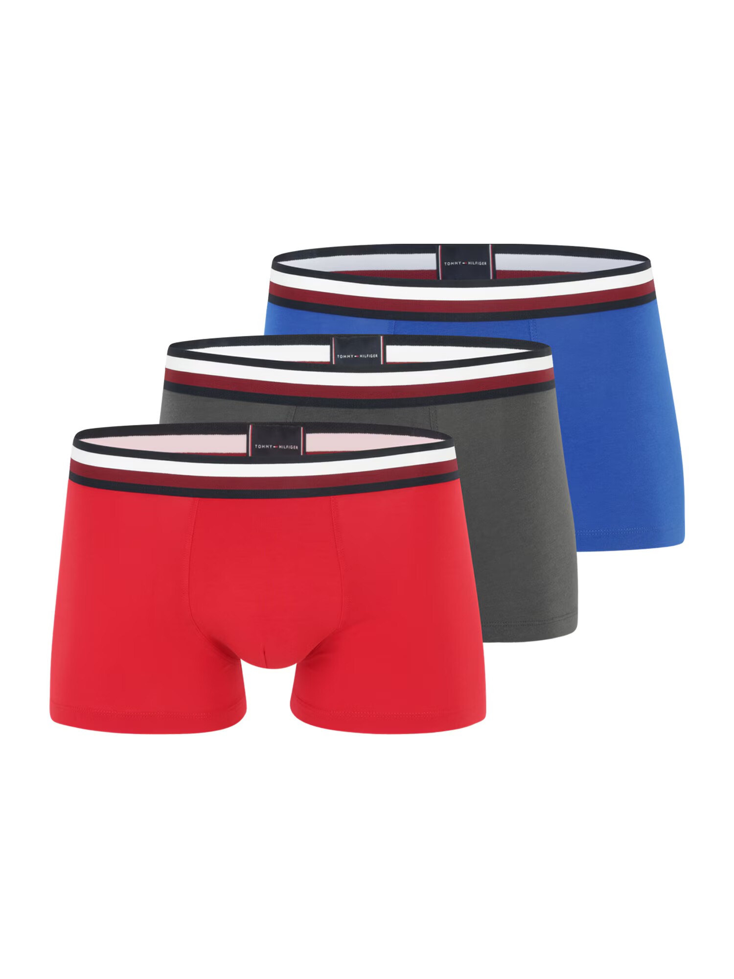 Tommy Hilfiger Underwear Μποξεράκι μπλε / σκούρο γκρι / κόκκινο - Pepit.gr