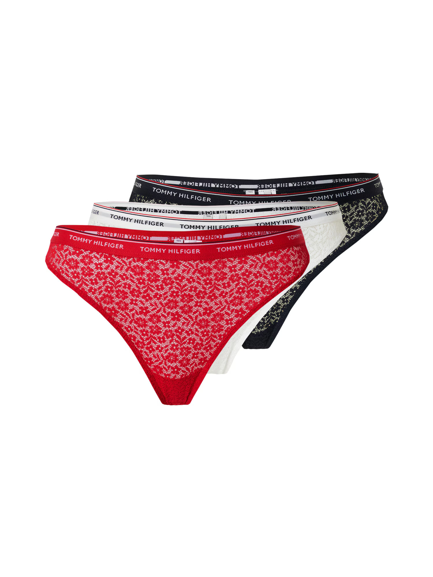 Tommy Hilfiger Underwear Στρινγκ κόκκινο / μαύρο / λευκό - Pepit.gr