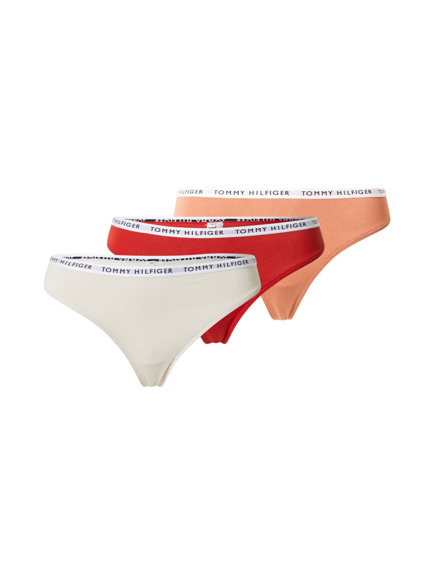 Tommy Hilfiger Underwear Στρινγκ κρεμ / πορτοκαλί παστέλ / κόκκινο φωτιάς / λευκό - Pepit.gr