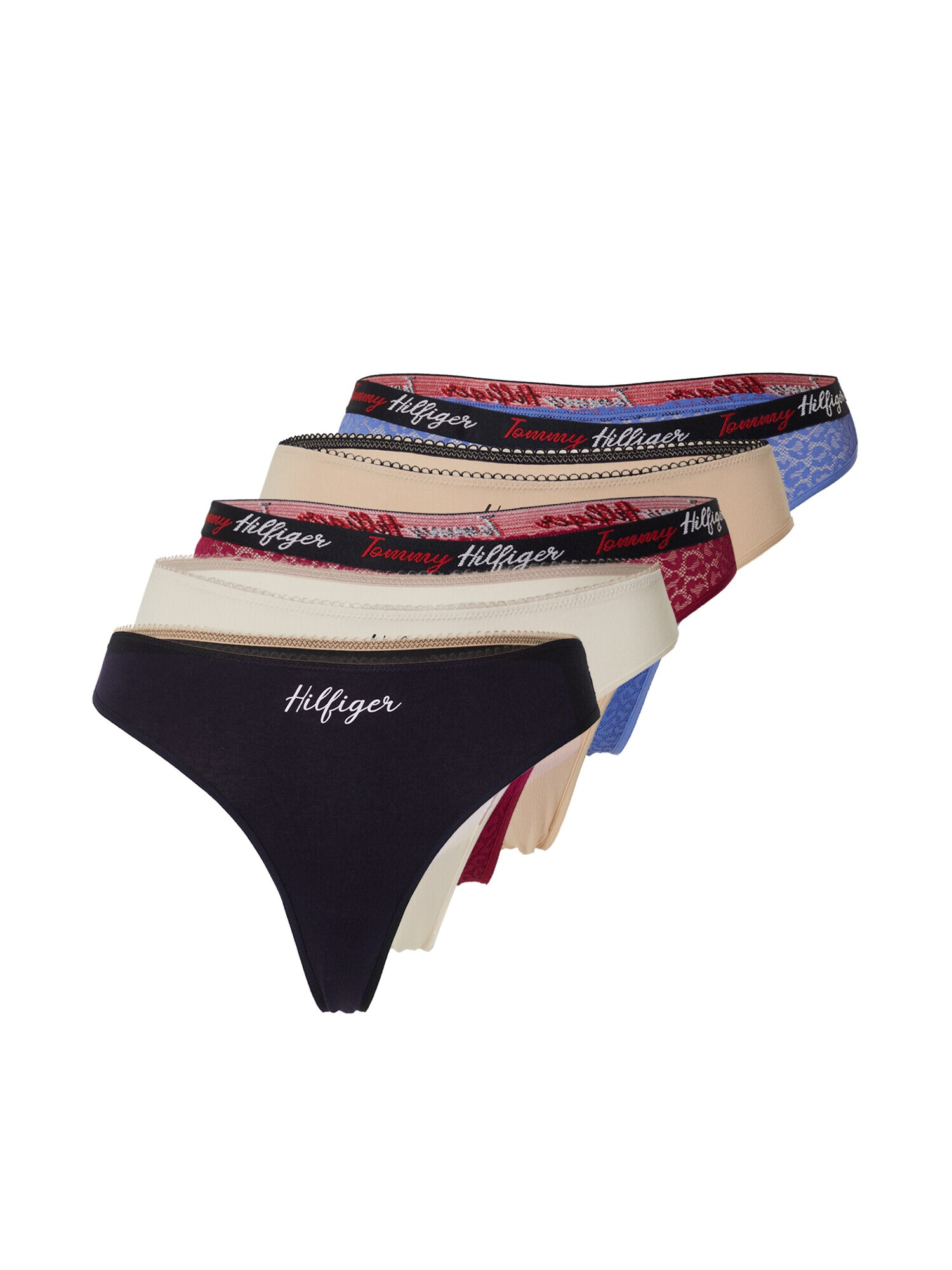 Tommy Hilfiger Underwear Στρινγκ μπεζ / γαλάζιο / κόκκινο / μαύρο - Pepit.gr