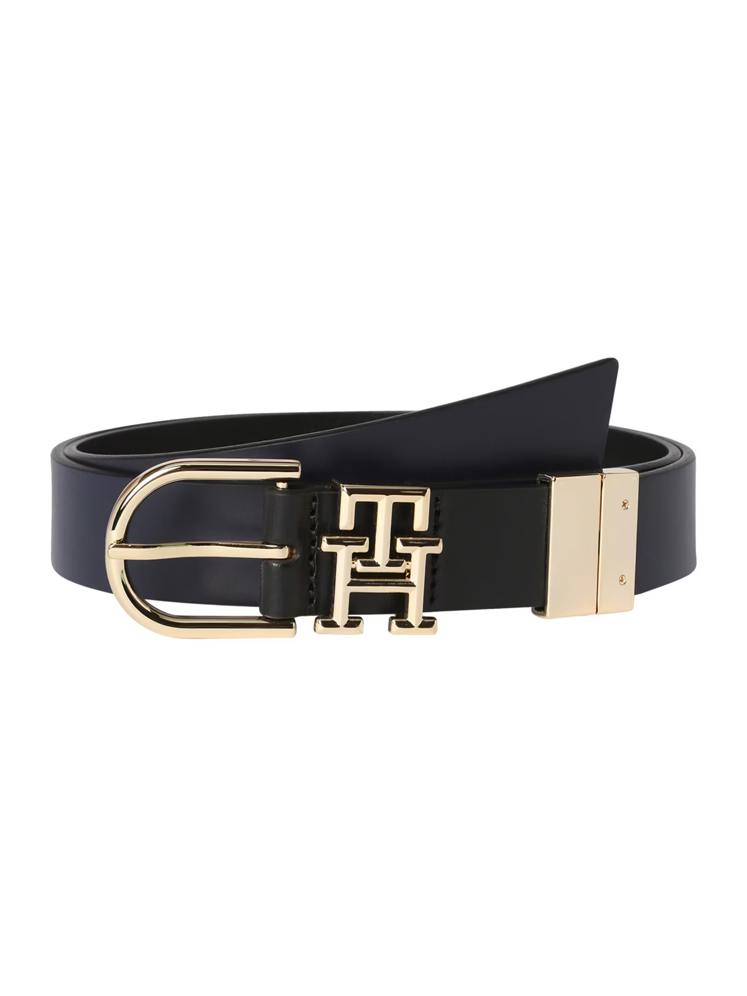 TOMMY HILFIGER Ζώνη μπλε νύχτας / χρυσό / μαύρο - Pepit.gr