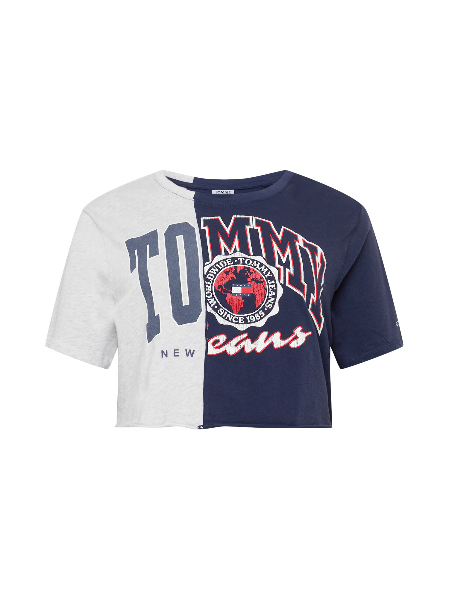 Tommy Jeans Curve Μπλουζάκι ναυτικό μπλε / γκρι μελανζέ / κόκκινο / λευκό - Pepit.gr