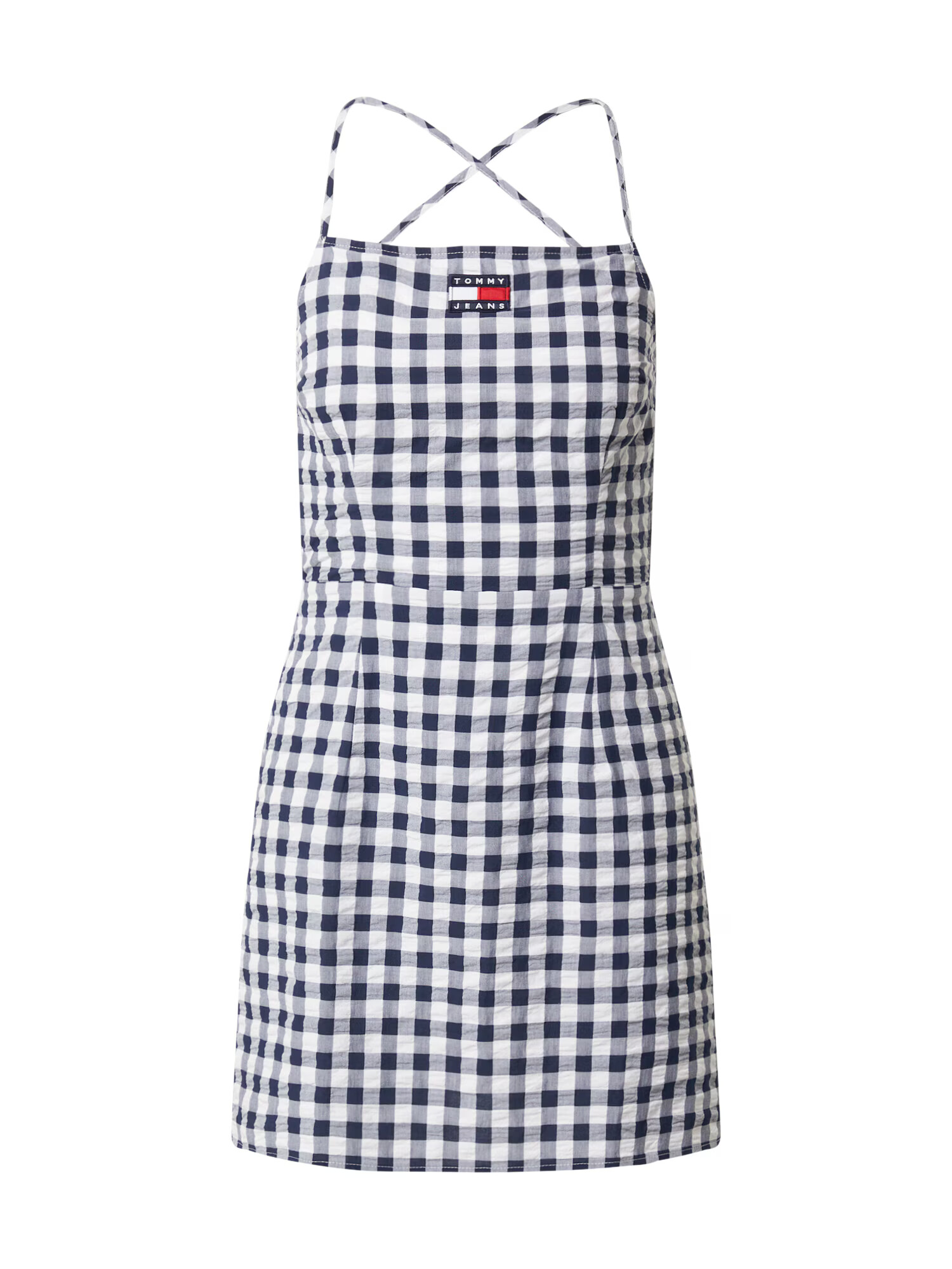 Tommy Jeans Καλοκαιρινό φόρεμα 'Gingham' ναυτικό μπλε / κόκκινο φωτιάς / λευκό - Pepit.gr