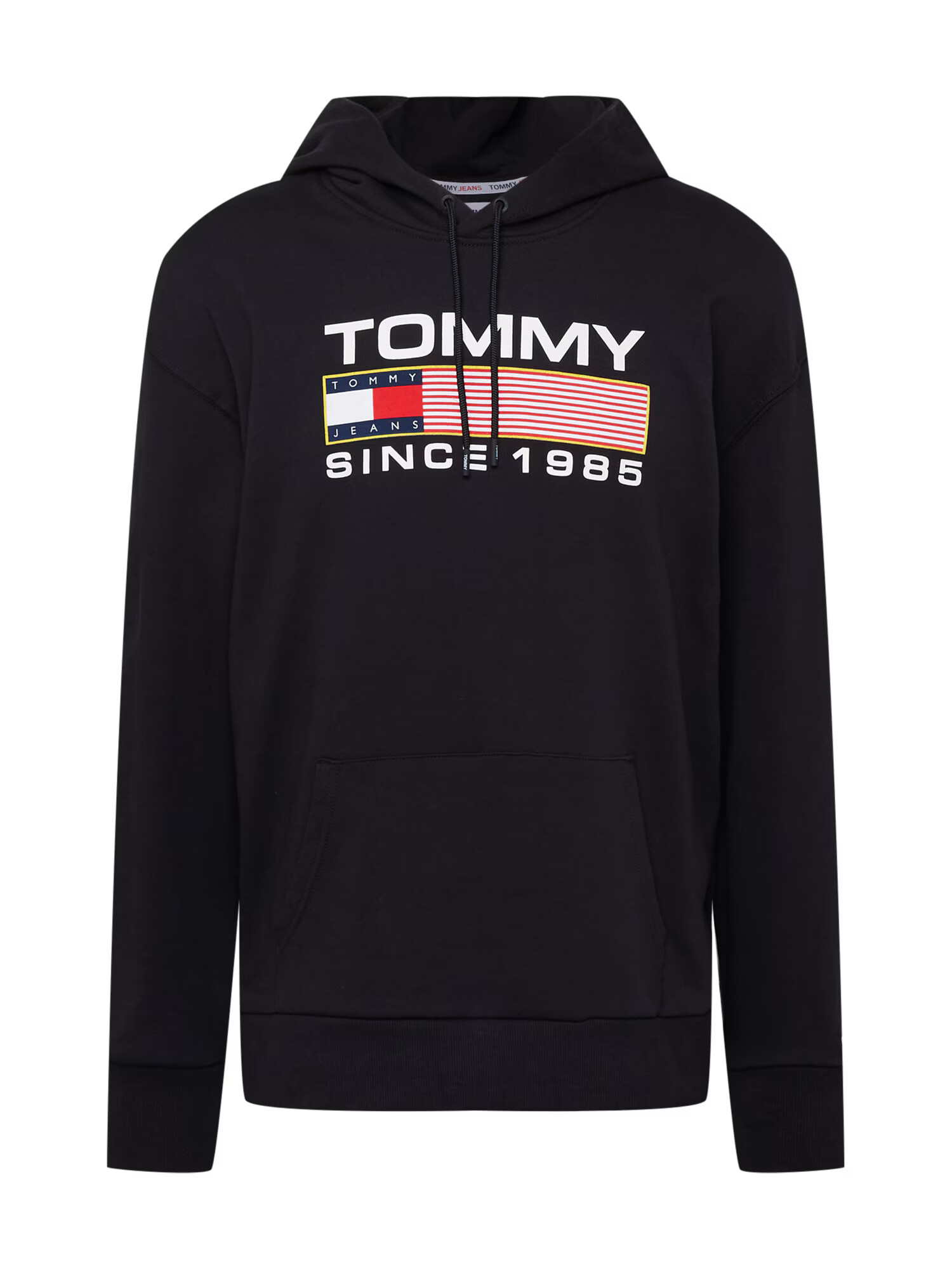 Tommy Jeans Μπλούζα φούτερ κόκκινο φωτιάς / μαύρο / λευκό - Pepit.gr