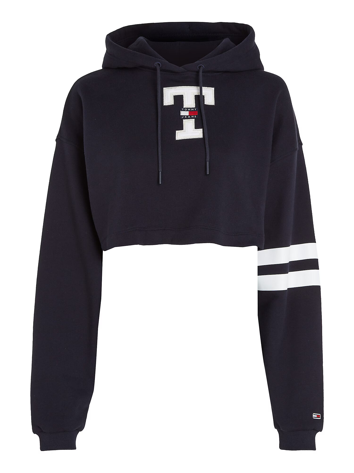 Tommy Jeans Μπλούζα φούτερ 'Letterman' μπλε νύχτας / κόκκινο / λευκό - Pepit.gr