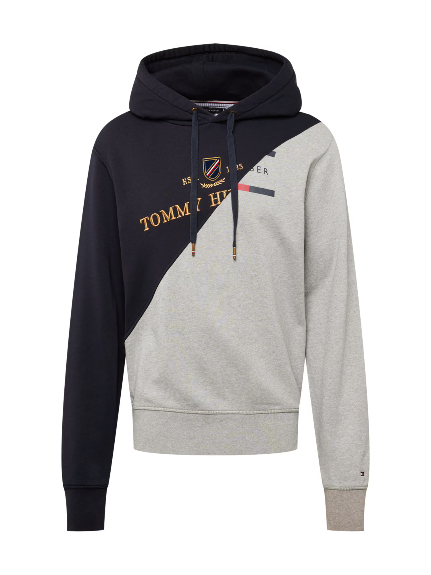 Tommy Jeans Μπλούζα φούτερ μπλε μαρέν / χρυσό / γκρι μελανζέ / κόκκινο - Pepit.gr