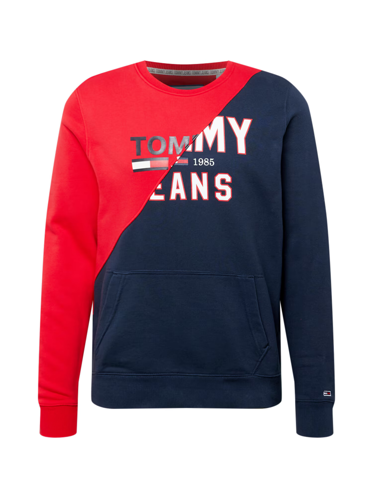 Tommy Jeans Μπλούζα φούτερ μπλε μαρέν / κόκκινο / offwhite - Pepit.gr