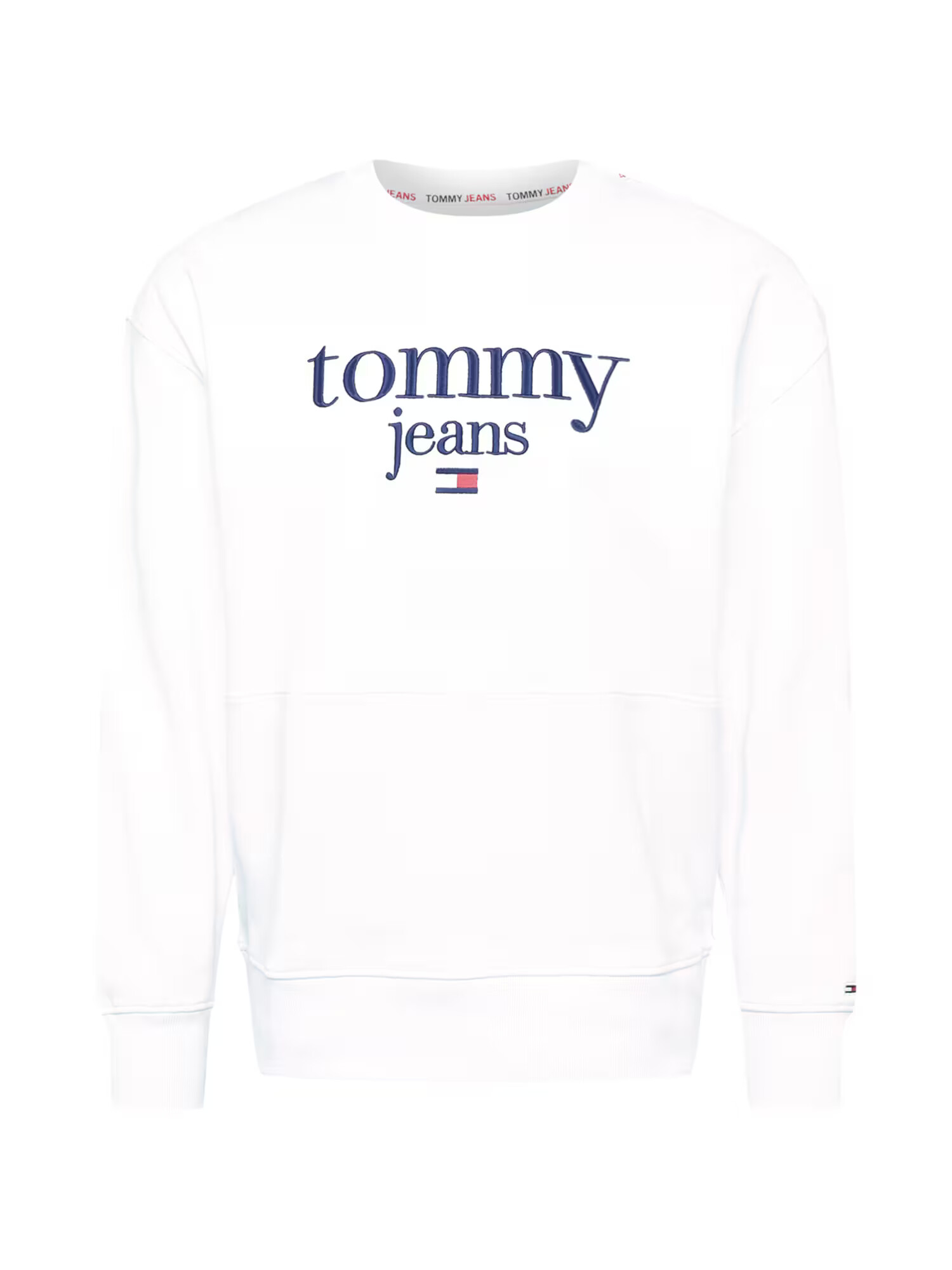 Tommy Jeans Μπλούζα φούτερ μπλε μαρέν / λευκό - Pepit.gr