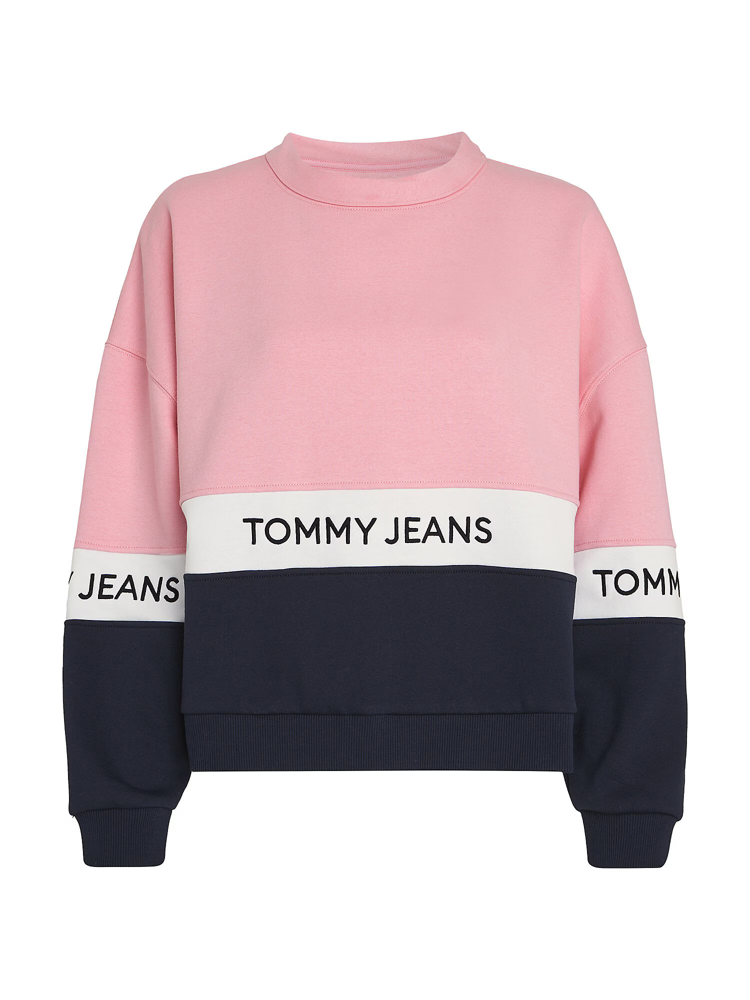 Tommy Jeans Μπλούζα φούτερ μπλε μαρέν / ρόδινο / μαύρο / λευκό - Pepit.gr