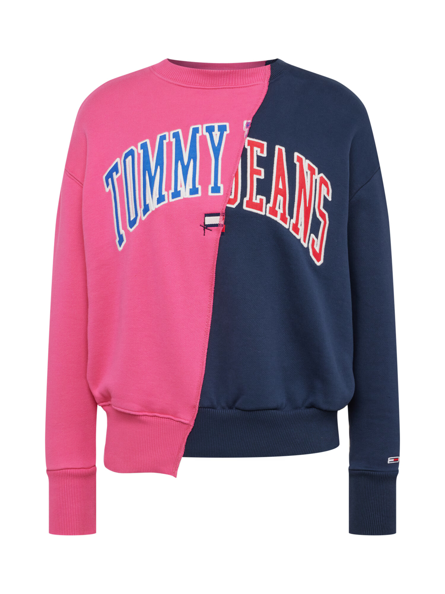 Tommy Jeans Μπλούζα φούτερ μπλε / ναυτικό μπλε / ροζ / λευκό - Pepit.gr