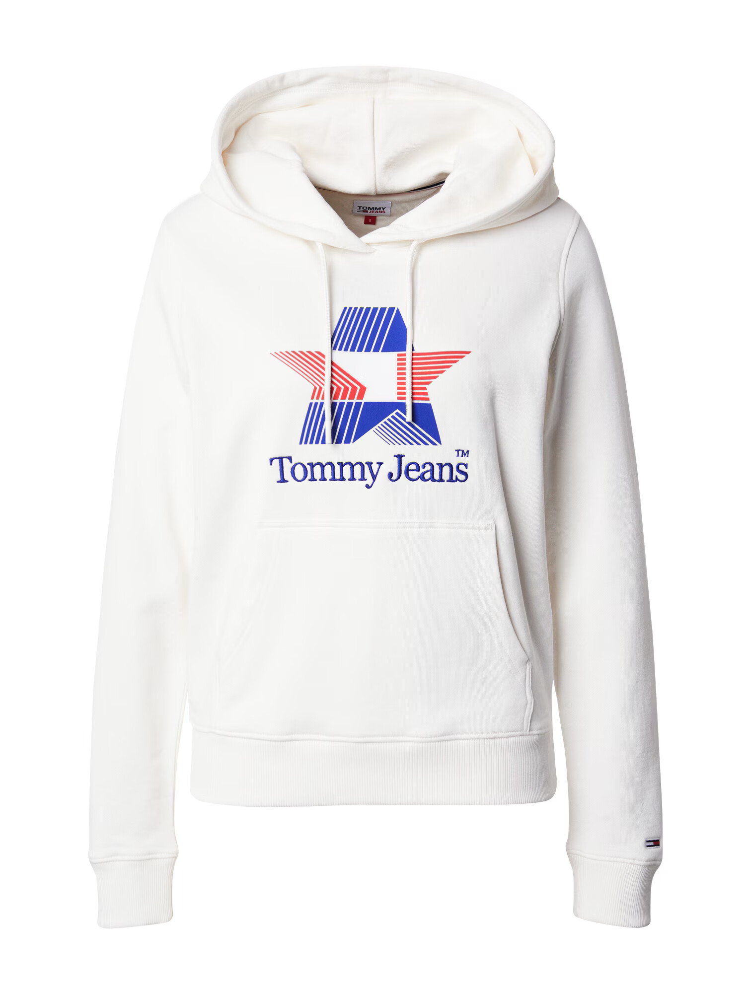 Tommy Jeans Μπλούζα φούτερ μπλε ρουά / έντονο κόκκινο / λευκό - Pepit.gr