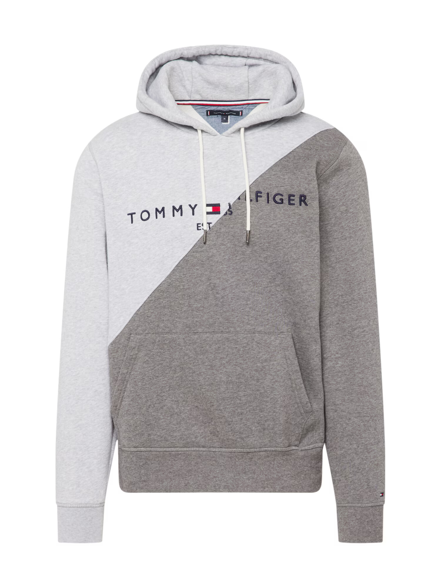 Tommy Jeans Μπλούζα φούτερ ναυτικό μπλε / γκρι / γκρι μελανζέ / λευκό - Pepit.gr