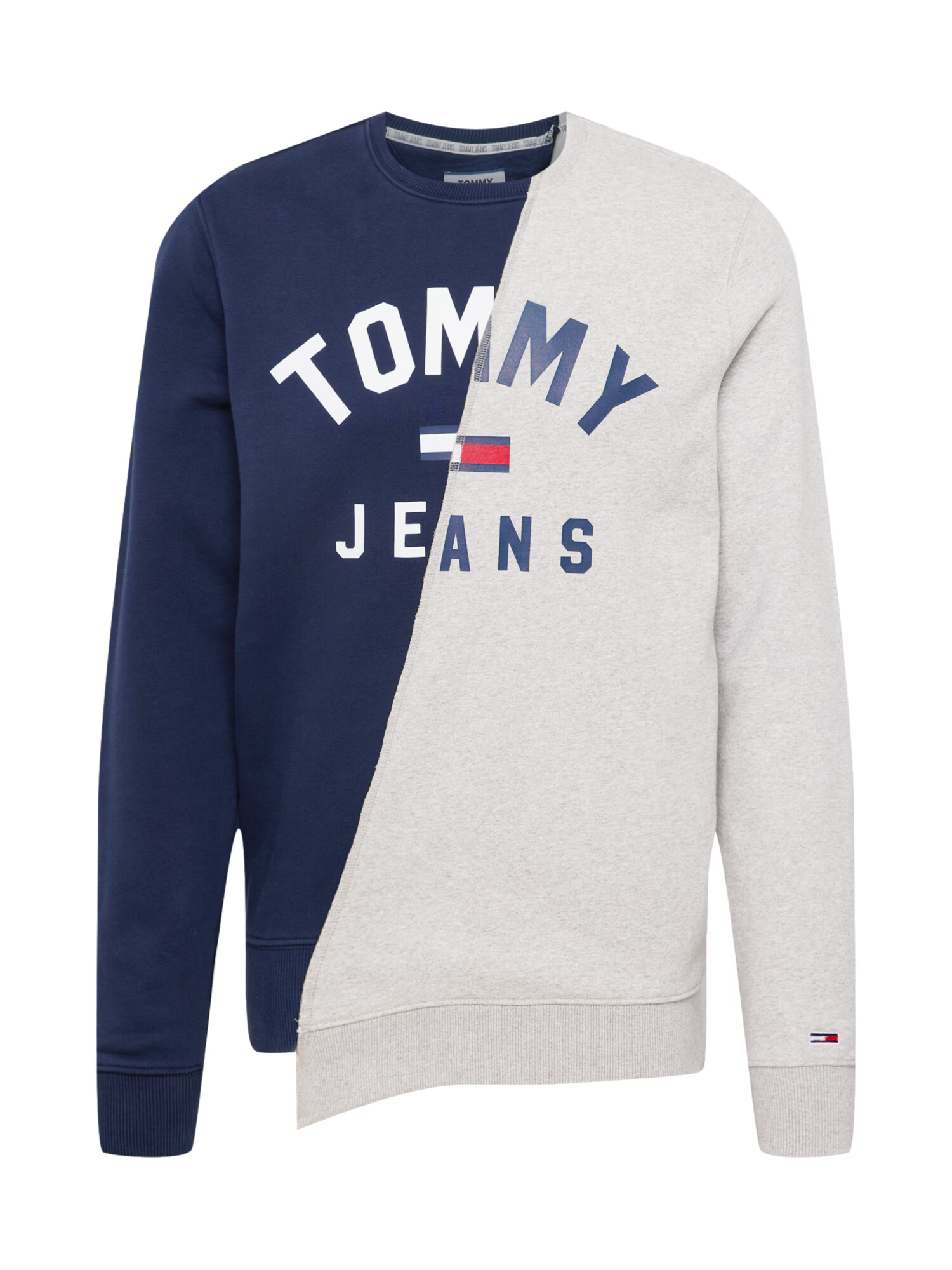 Tommy Jeans Μπλούζα φούτερ ναυτικό μπλε / γκρι / κόκκινο / λευκό - Pepit.gr