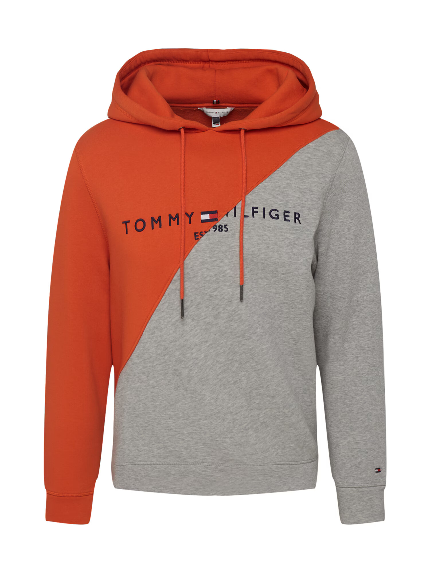 Tommy Jeans Μπλούζα φούτερ ναυτικό μπλε / γκρι μελανζέ / αστακί / λευκό - Pepit.gr