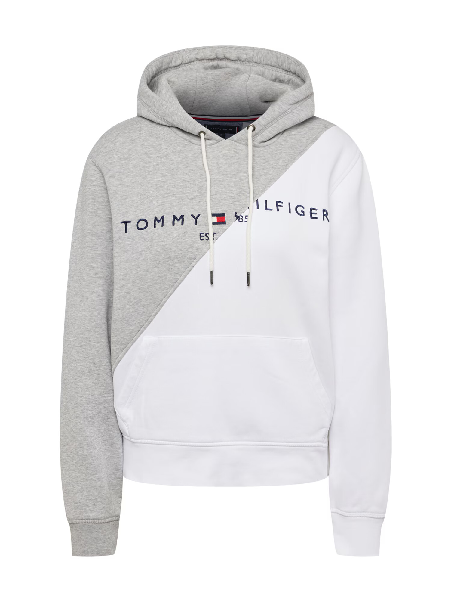 Tommy Jeans Μπλούζα φούτερ ναυτικό μπλε / γκρι μελανζέ / κόκκινο / λευκό - Pepit.gr