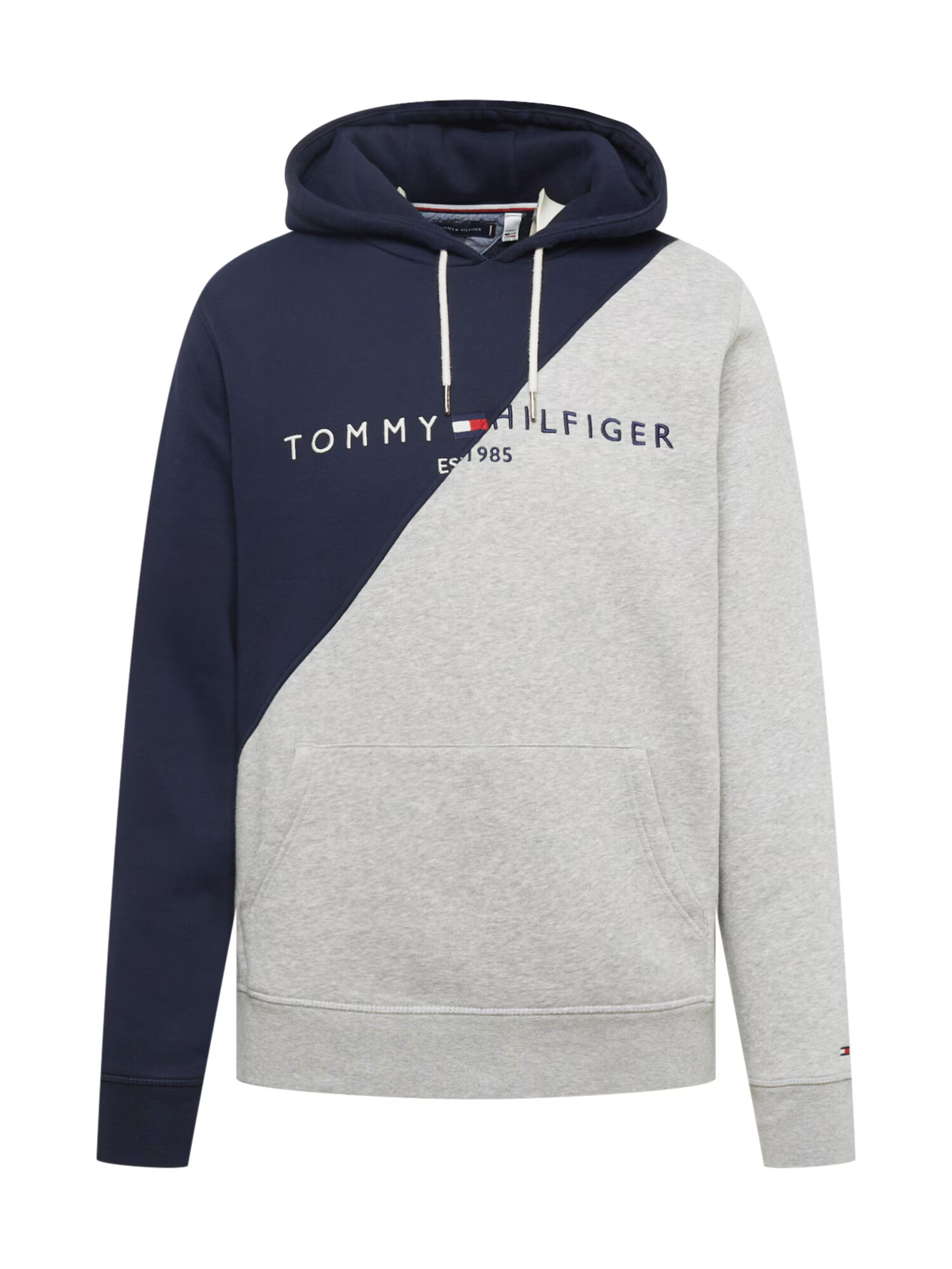 Tommy Jeans Μπλούζα φούτερ ναυτικό μπλε / γκρι μελανζέ / κόκκινο / λευκό - Pepit.gr