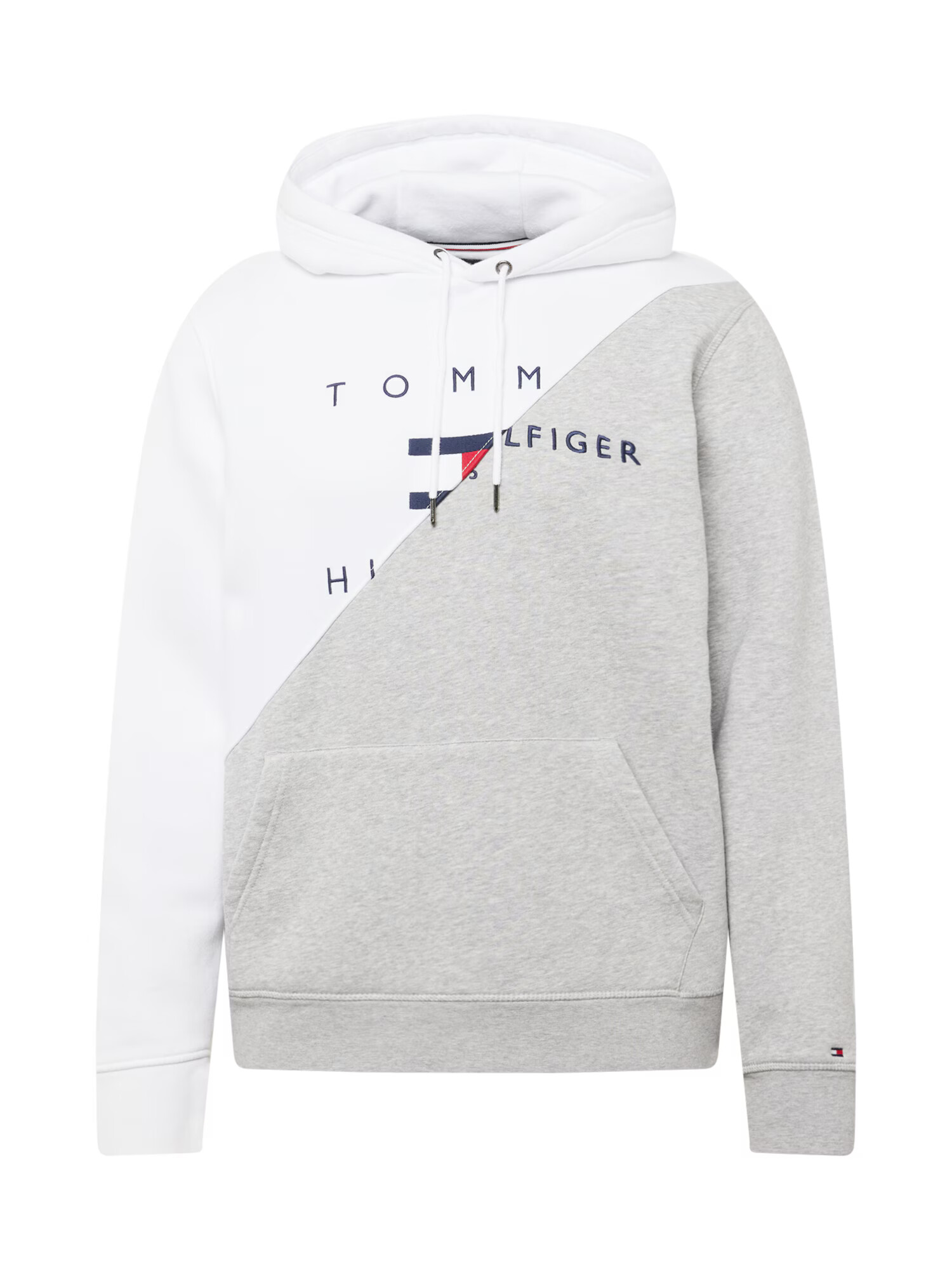 Tommy Jeans Μπλούζα φούτερ ναυτικό μπλε / γκρι μελανζέ / κόκκινο / λευκό - Pepit.gr