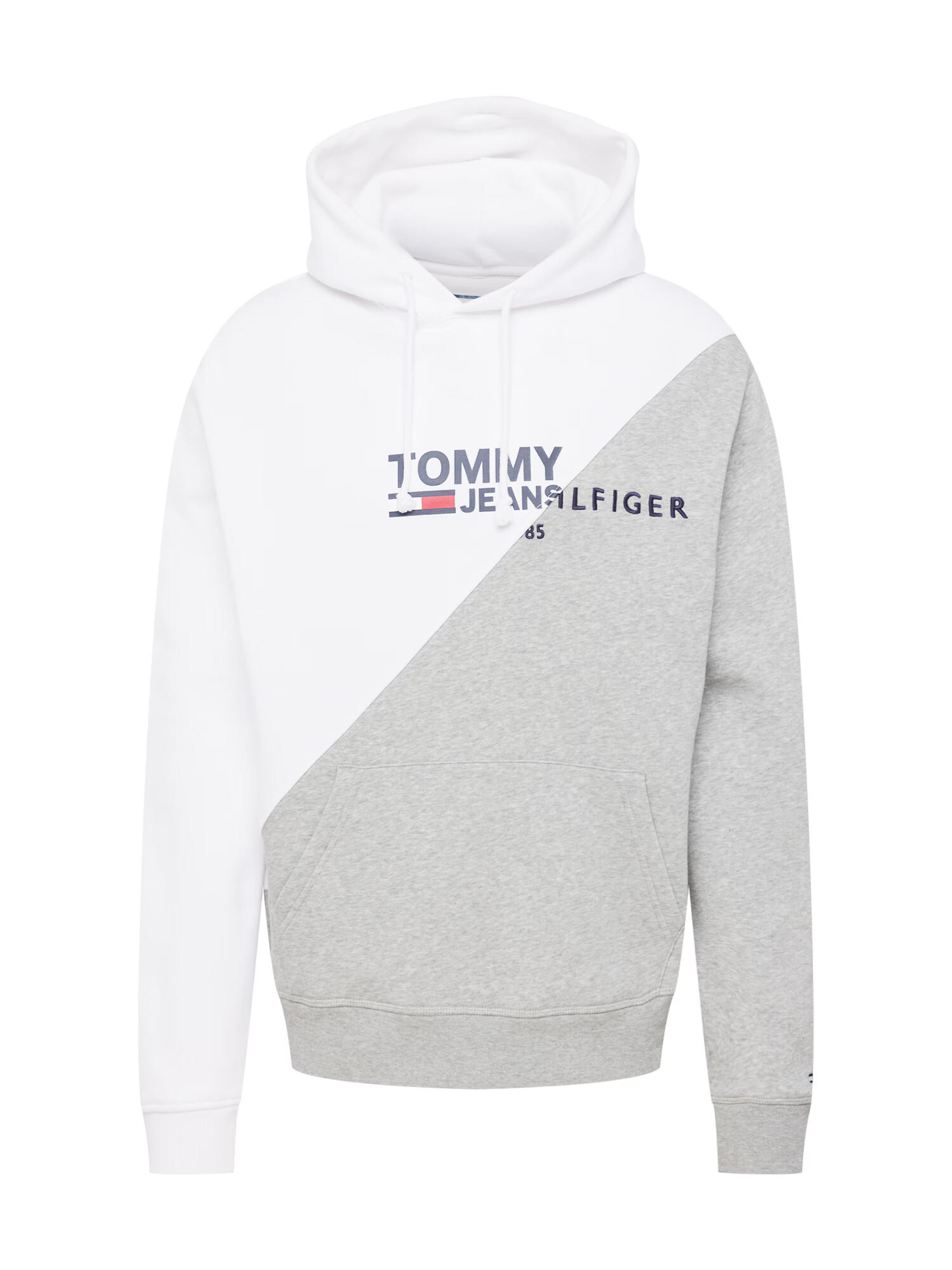 Tommy Jeans Μπλούζα φούτερ ναυτικό μπλε / γκρι μελανζέ / κόκκινο / λευκό - Pepit.gr