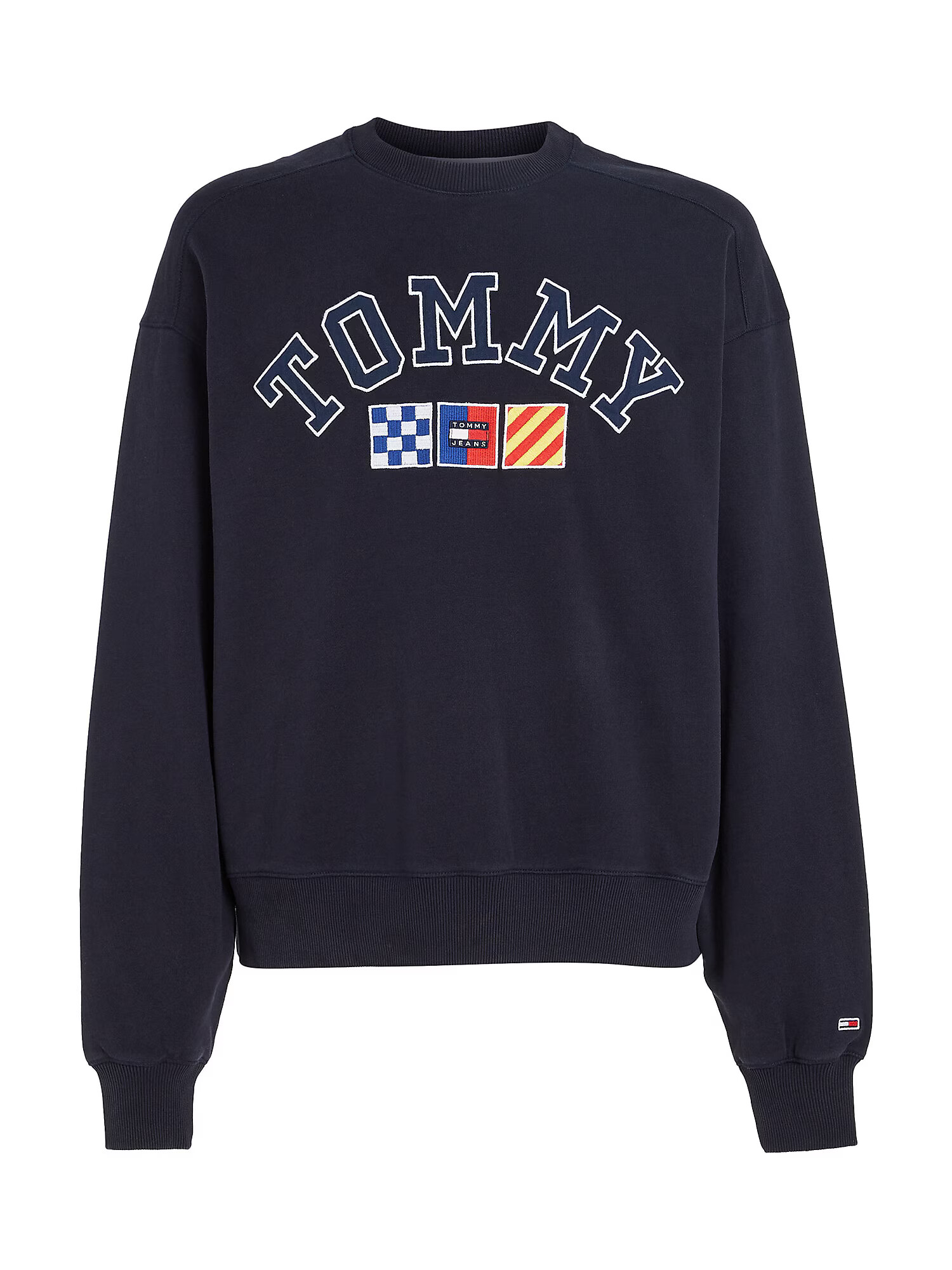 Tommy Jeans Μπλούζα φούτερ ναυτικό μπλε / κίτρινο / κόκκινο / λευκό - Pepit.gr