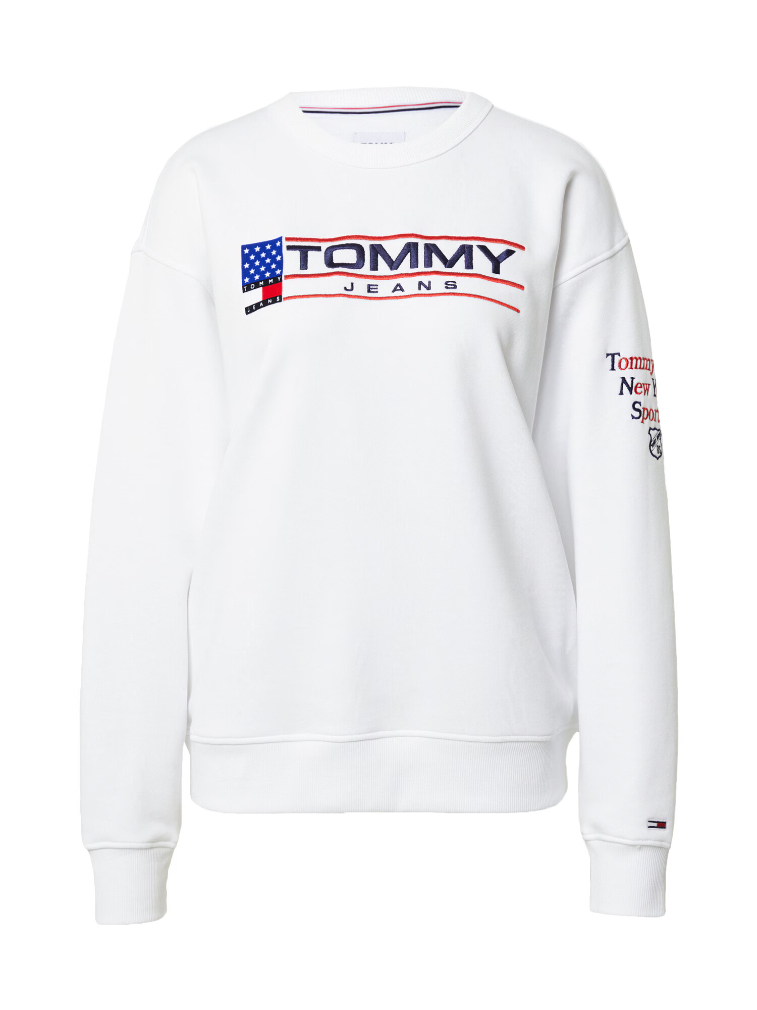 Tommy Jeans Μπλούζα φούτερ ναυτικό μπλε / κόκκινο / λευκό - Pepit.gr