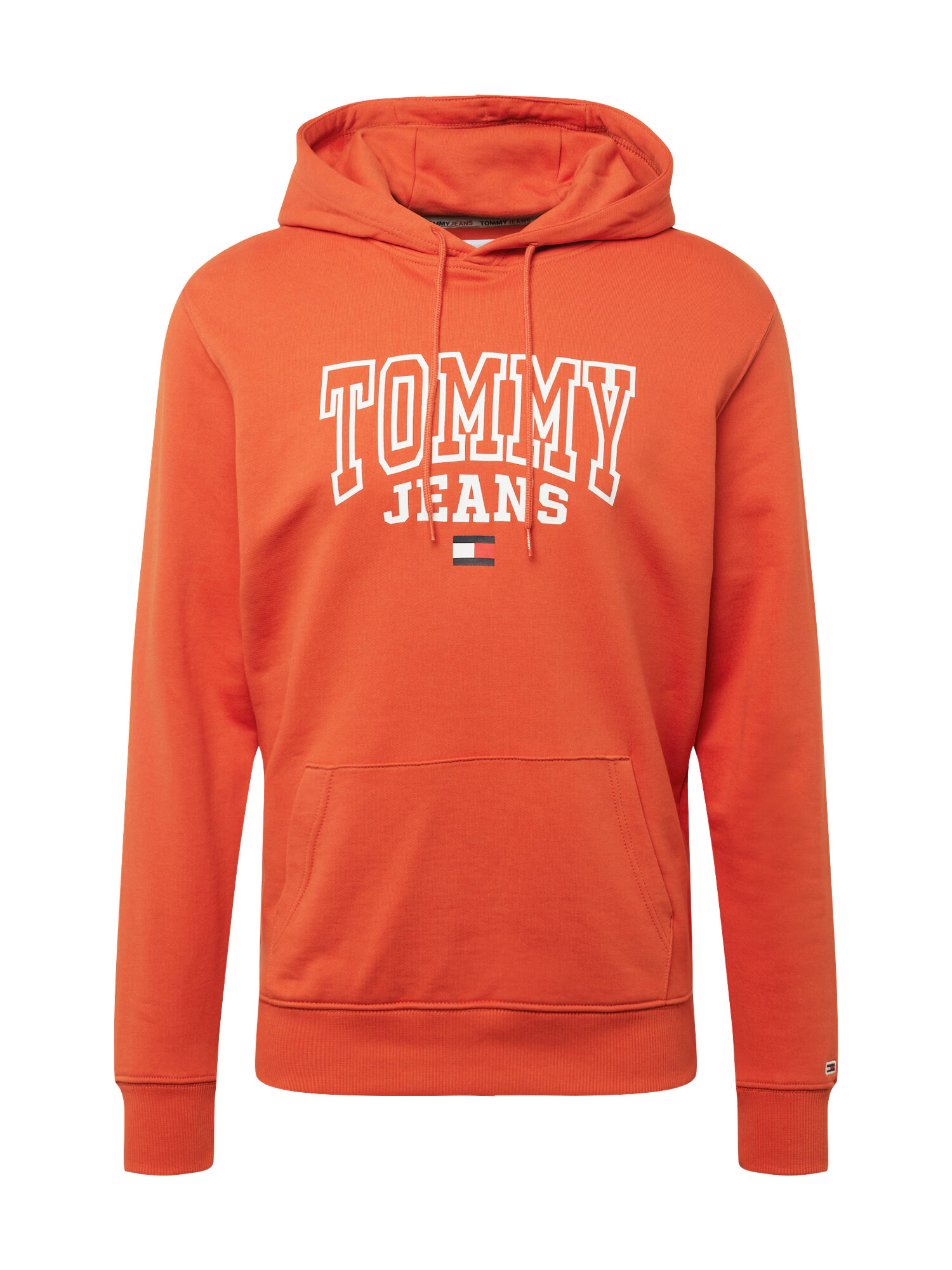 Tommy Jeans Μπλούζα φούτερ πορτοκαλοκόκκινο / λευκό - Pepit.gr