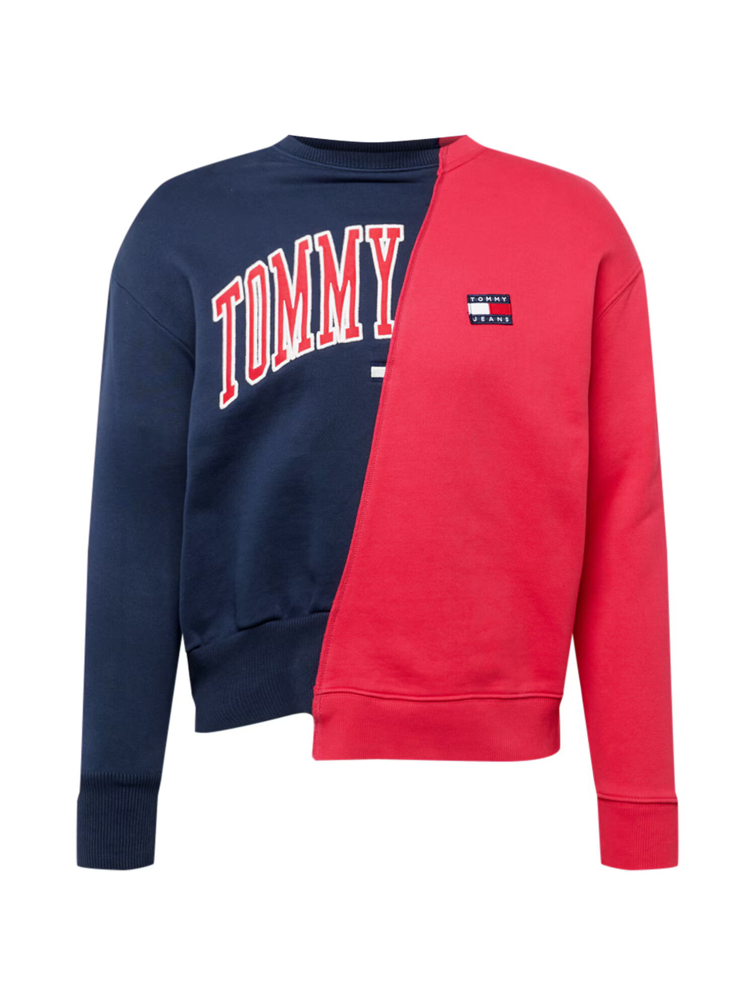 Tommy Jeans Μπλούζα φούτερ σκούρο μπλε / κόκκινο / λευκό - Pepit.gr