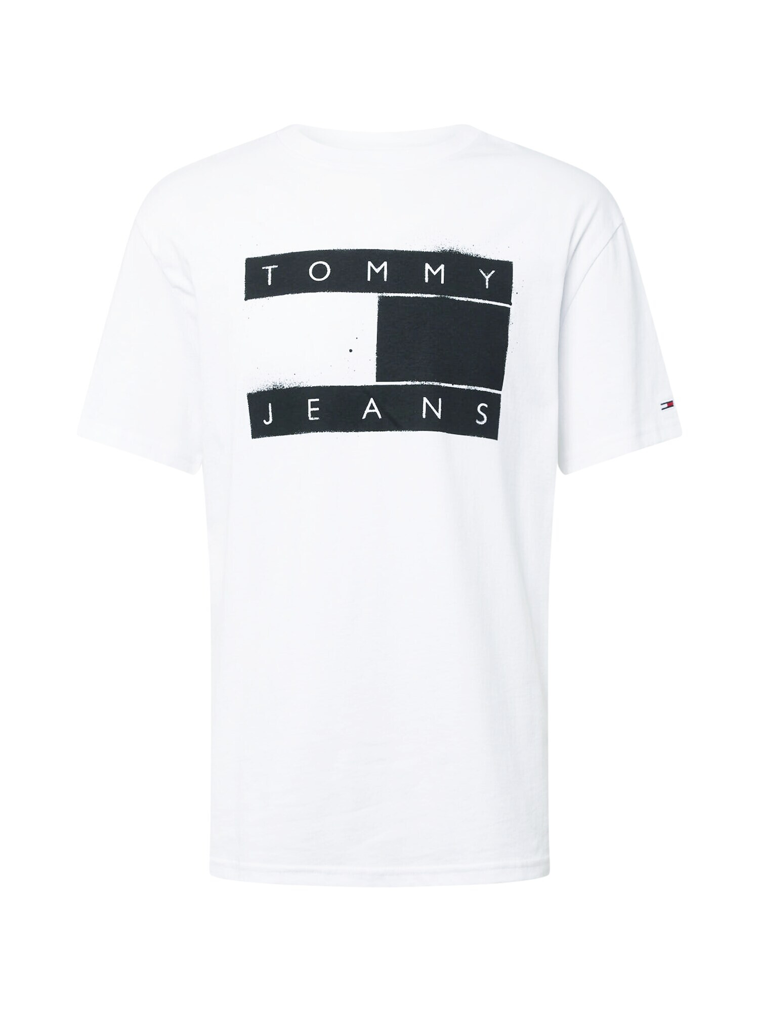 Tommy Jeans Μπλουζάκι μαύρο / λευκό - Pepit.gr