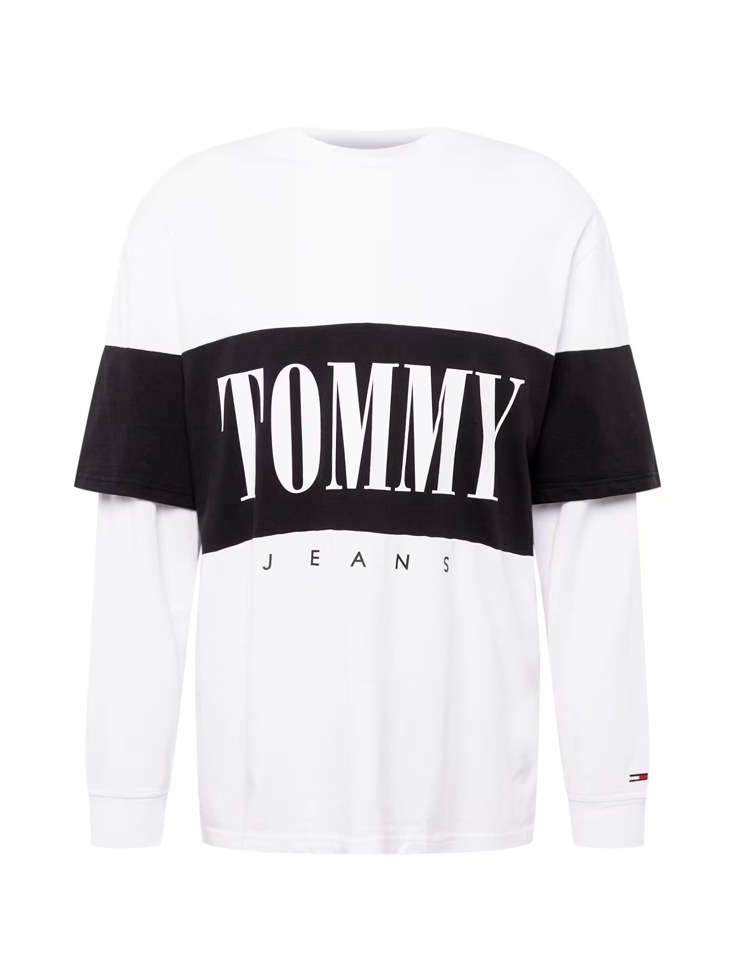 Tommy Jeans Μπλουζάκι μαύρο / λευκό - Pepit.gr