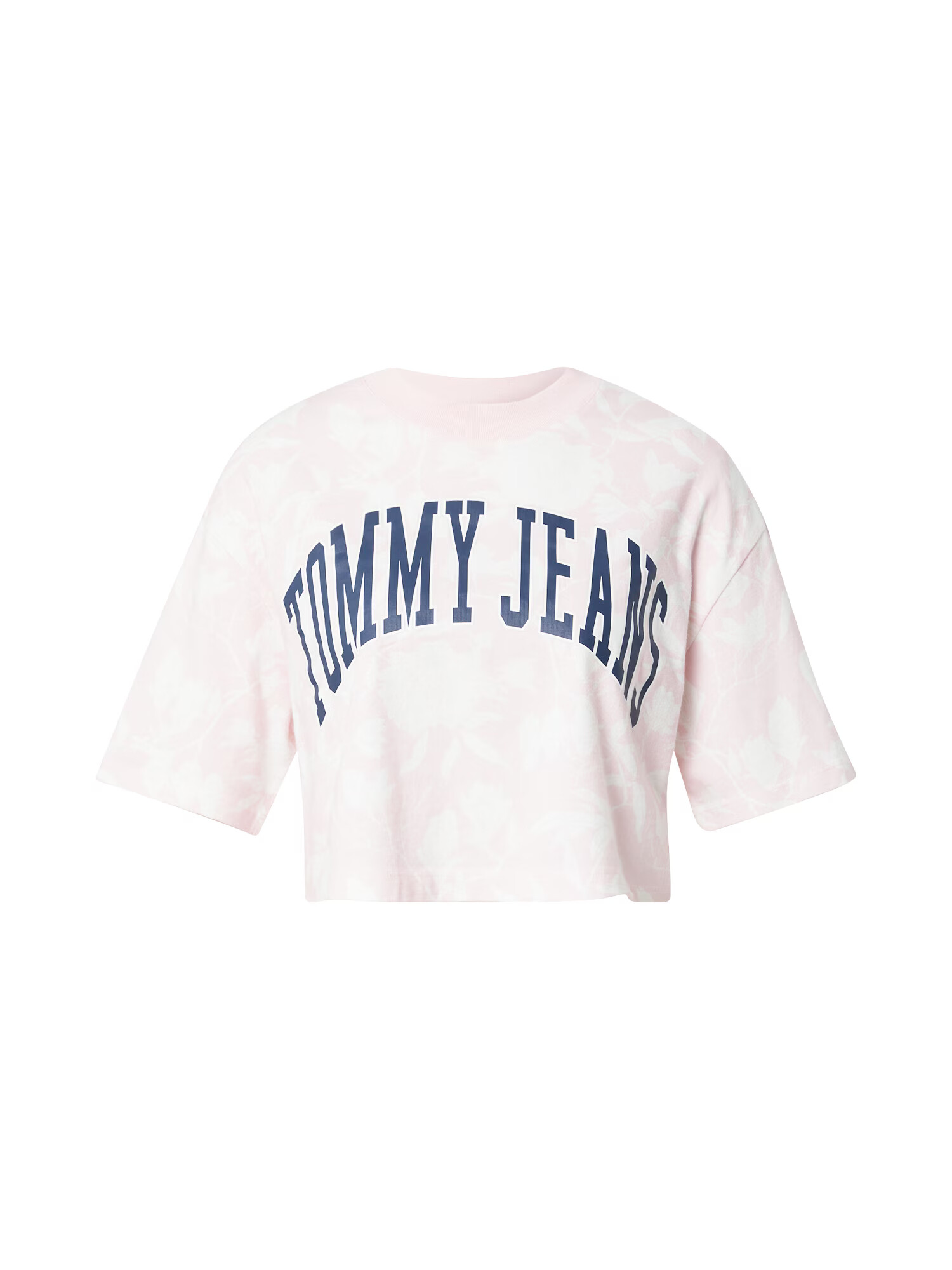 Tommy Jeans Μπλουζάκι μπλε μαρέν / ανοικτό ροζ / λευκό - Pepit.gr