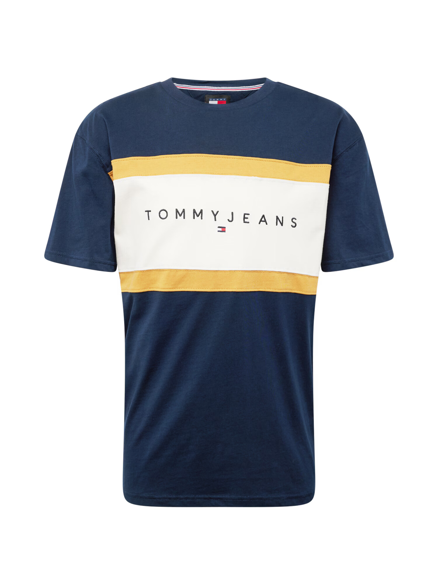 Tommy Jeans Μπλουζάκι ναυτικό μπλε / κίτρινο / λευκό - Pepit.gr