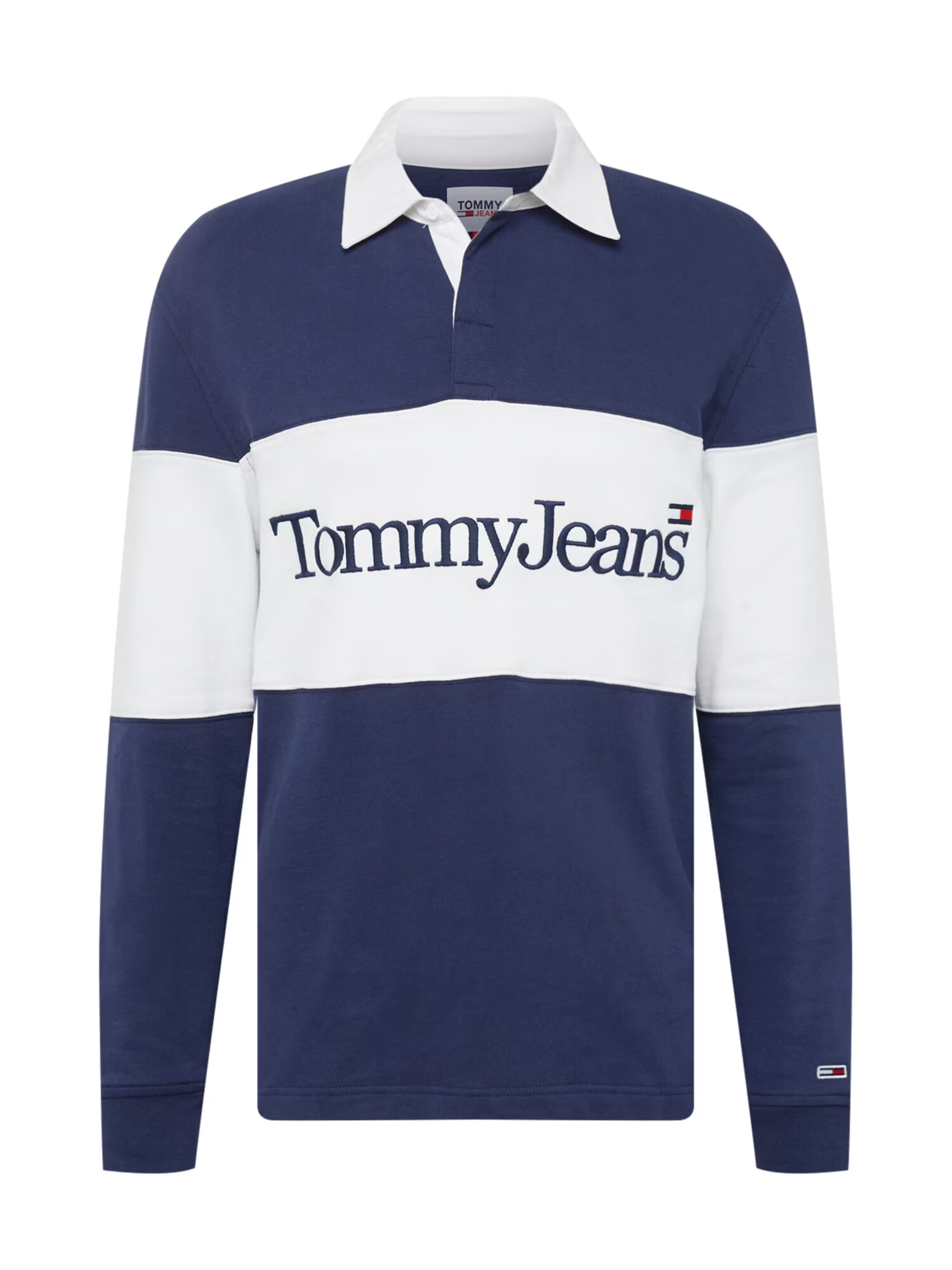 Tommy Jeans Μπλουζάκι 'RUGBY' ναυτικό μπλε / λευκό - Pepit.gr