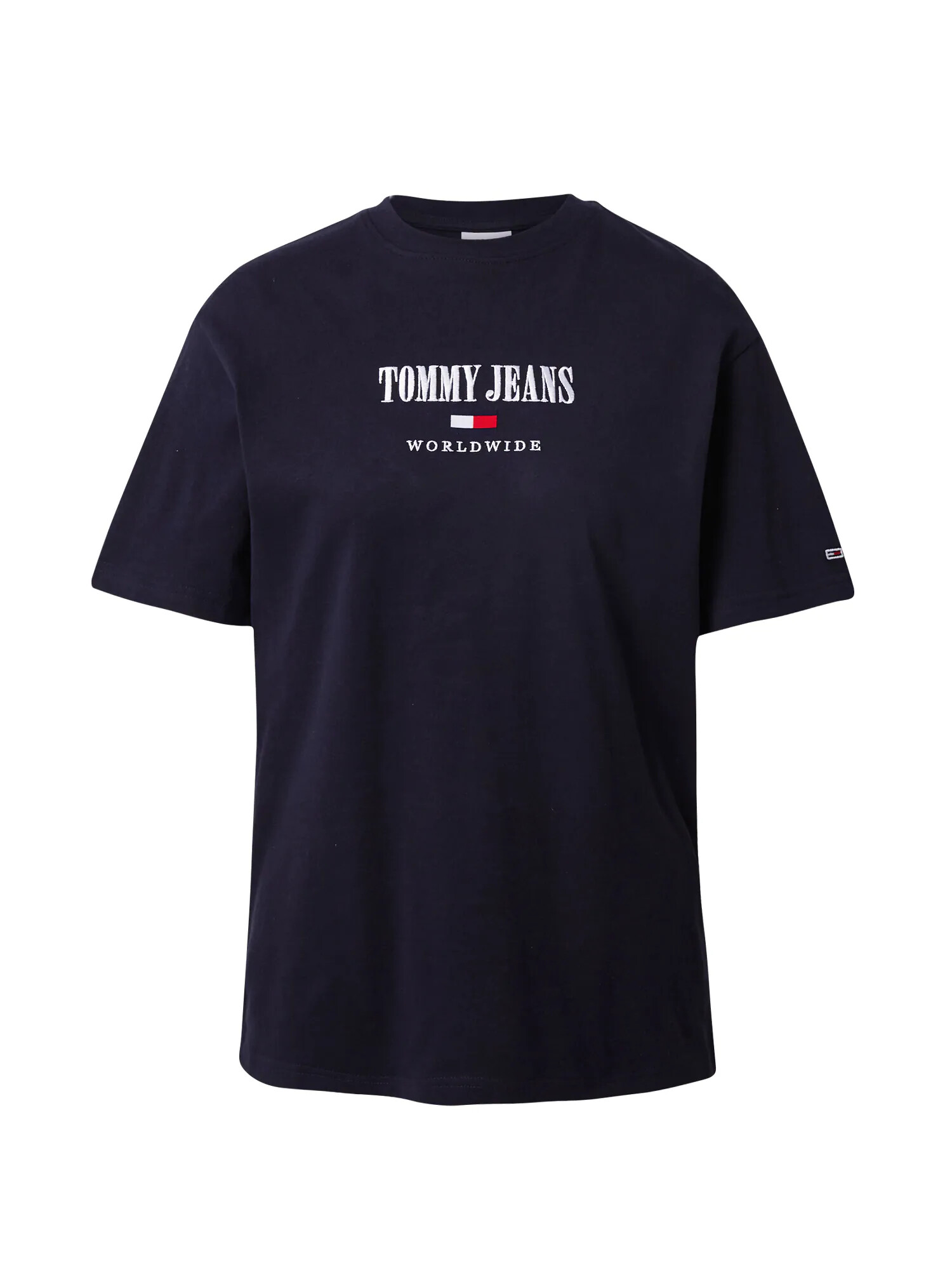 Tommy Jeans Μπλουζάκι σκούρο μπλε / κόκκινο φωτιάς / λευκό - Pepit.gr