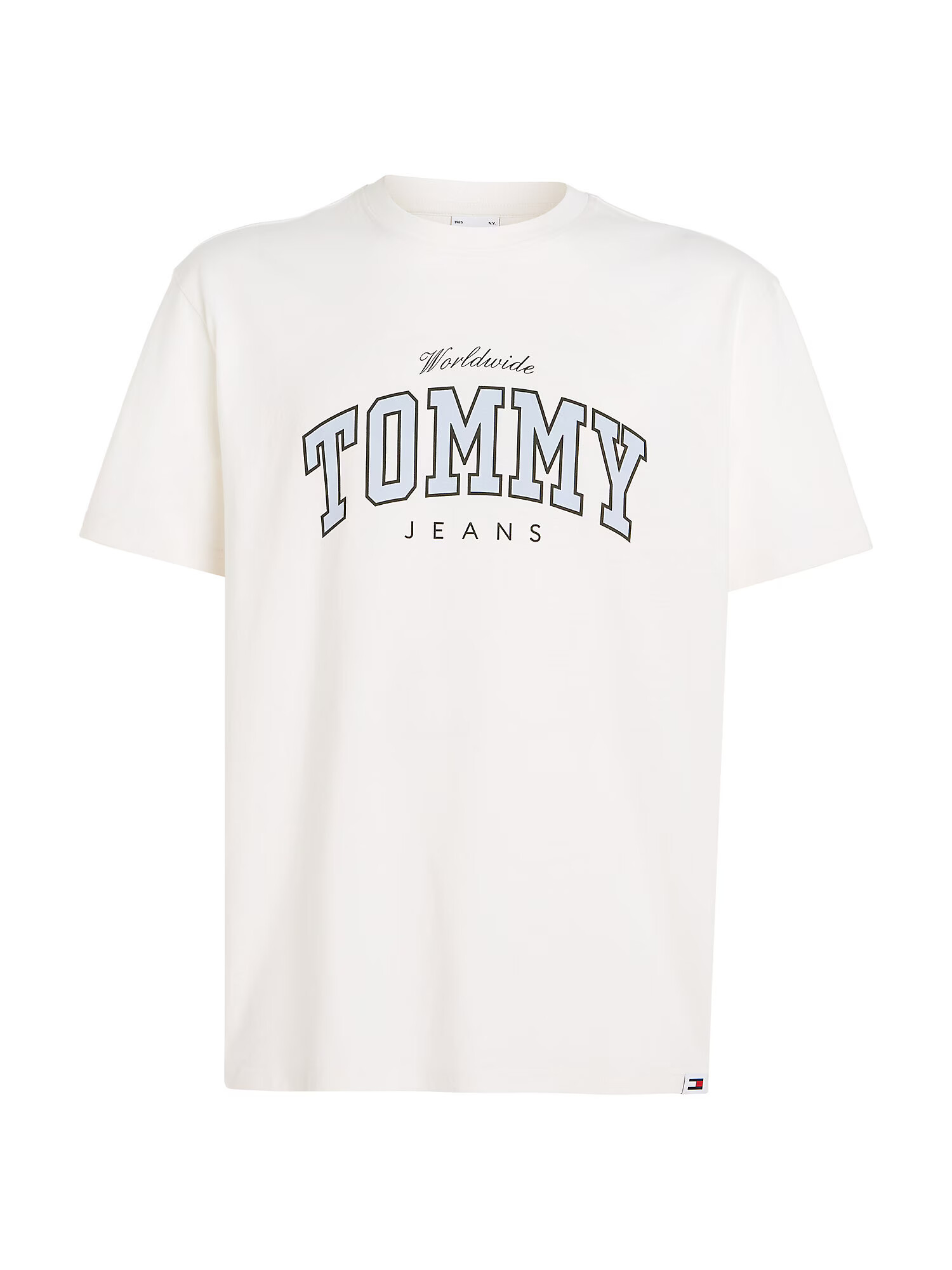 Tommy Jeans Μπλουζάκι 'Varsity' γαλάζιο / μαύρο / λευκό - Pepit.gr