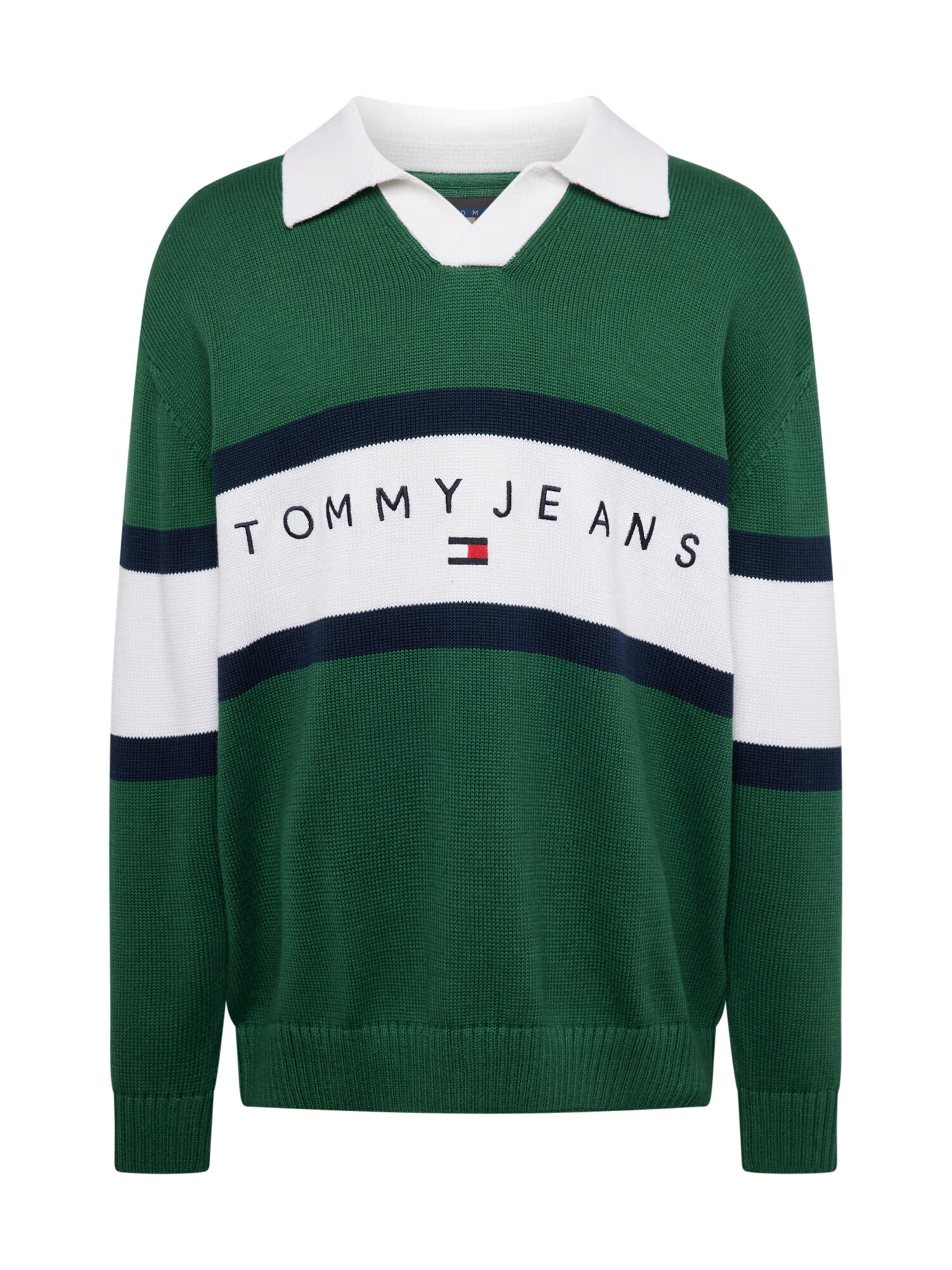 Tommy Jeans Πουλόβερ ναυτικό μπλε / πράσινο / κόκκινο / λευκό - Pepit.gr