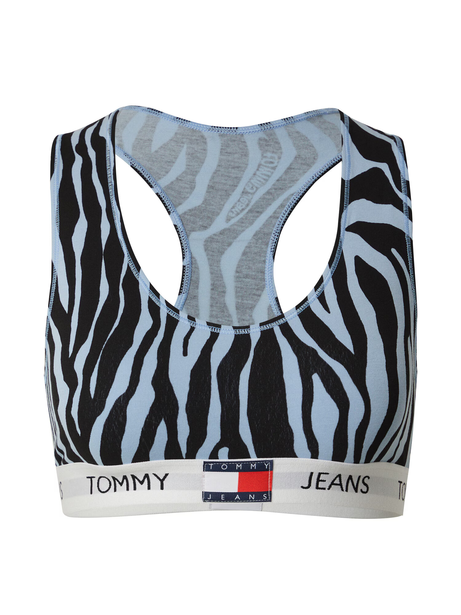 Tommy Jeans Σουτιέν μπλε φιμέ / μαύρο / λευκό - Pepit.gr