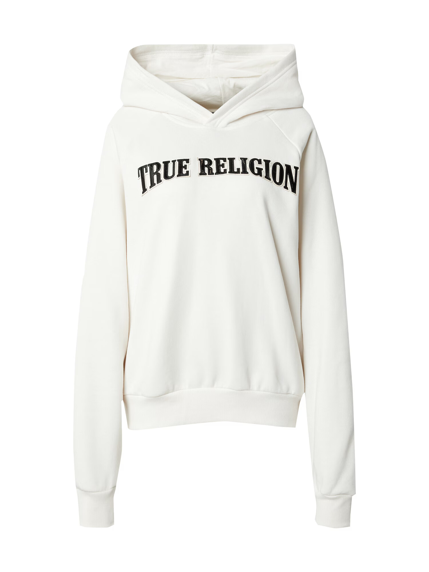 True Religion Μπλούζα φούτερ μαύρο / φυσικό λευκό - Pepit.gr