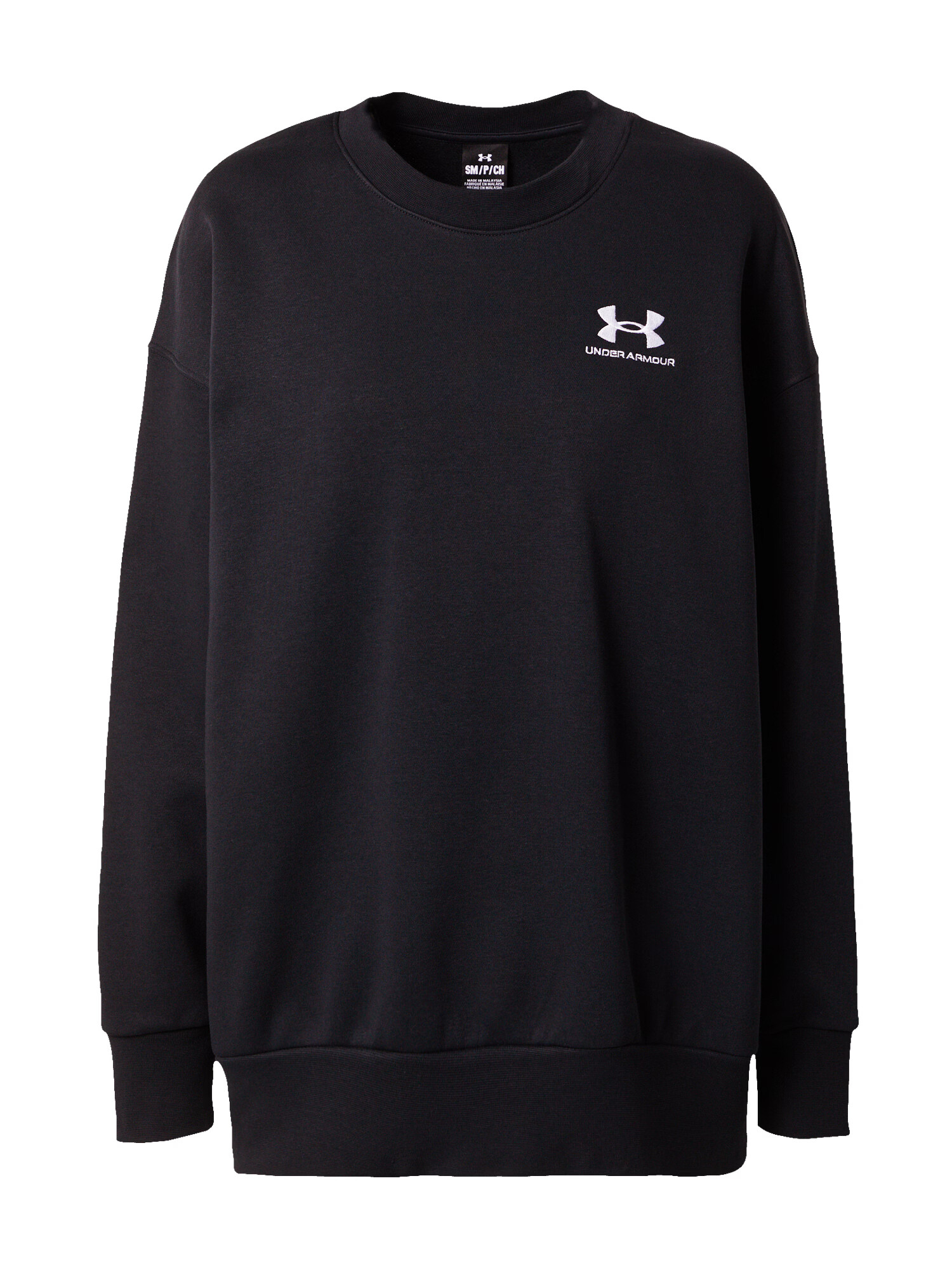 UNDER ARMOUR Αθλητική μπλούζα φούτερ 'Essential' μαύρο / λευκό - Pepit.gr