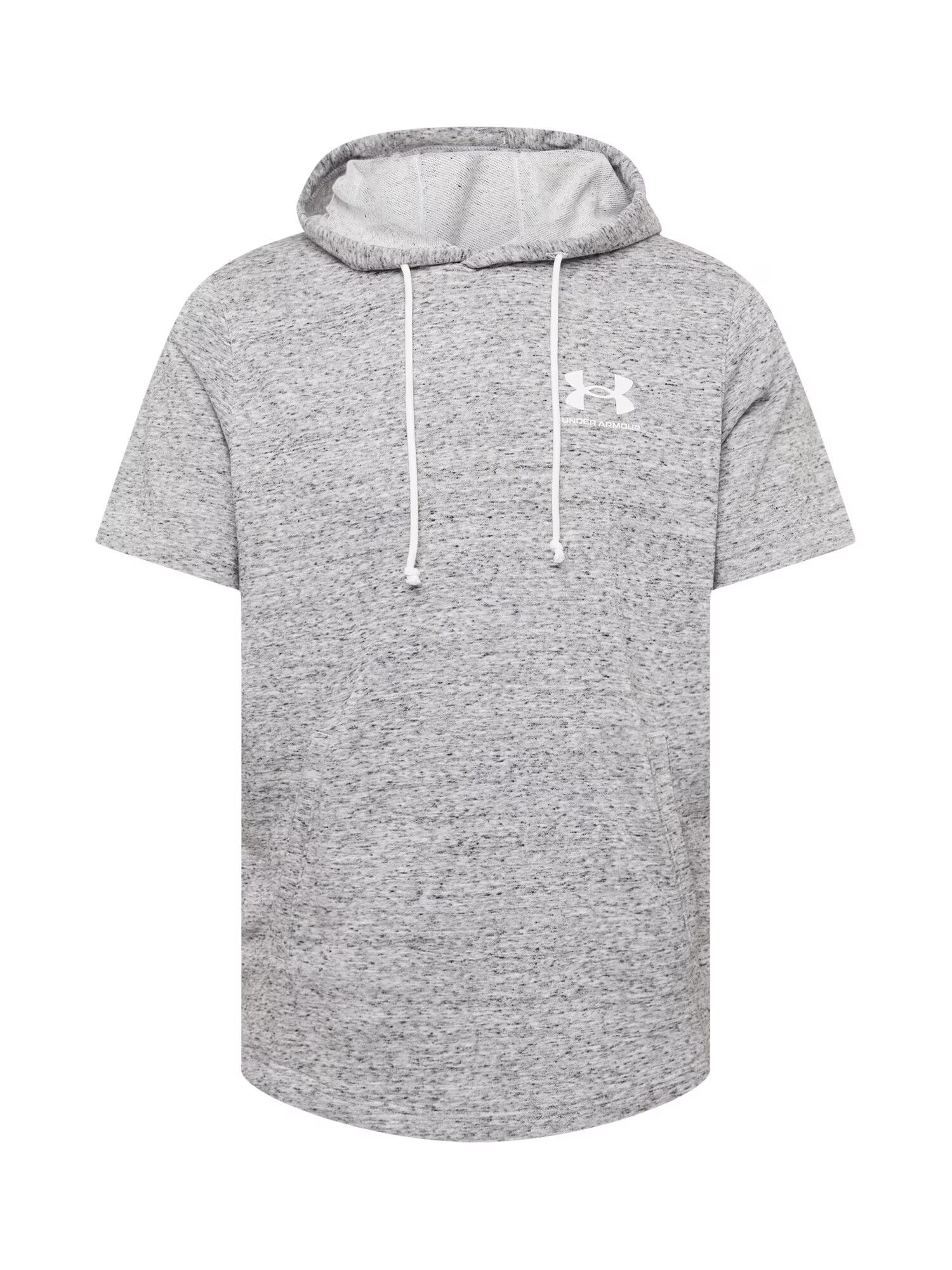 UNDER ARMOUR Αθλητική μπλούζα φούτερ 'Rival Terry' γκρι μελανζέ / offwhite / λευκό μελανζέ - Pepit.gr