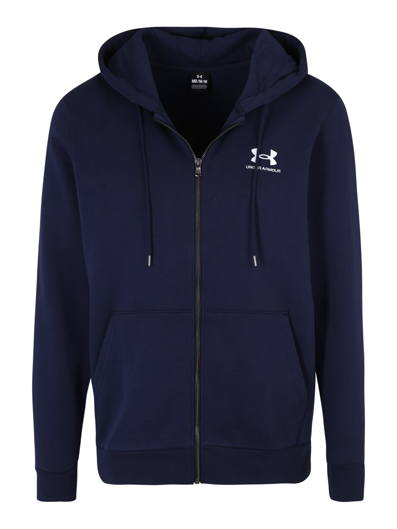 UNDER ARMOUR Αθλητική ζακέτα φούτερ ναυτικό μπλε / λευκό - Pepit.gr