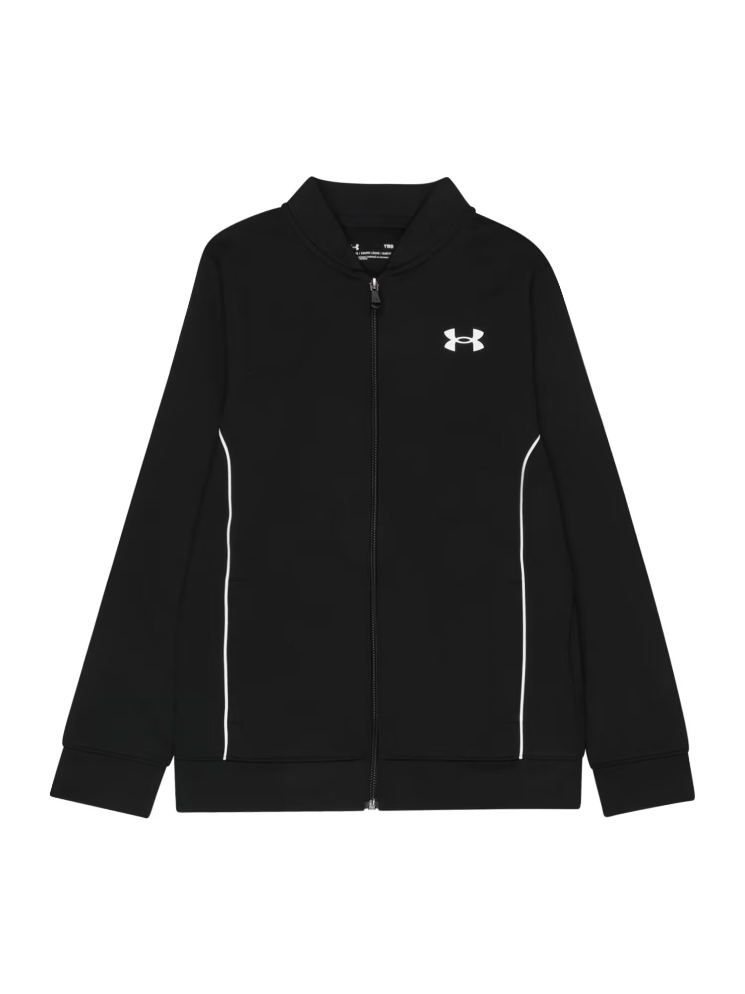 UNDER ARMOUR Αθλητική ζακέτα φούτερ 'Pennant' μαύρο / λευκό - Pepit.gr