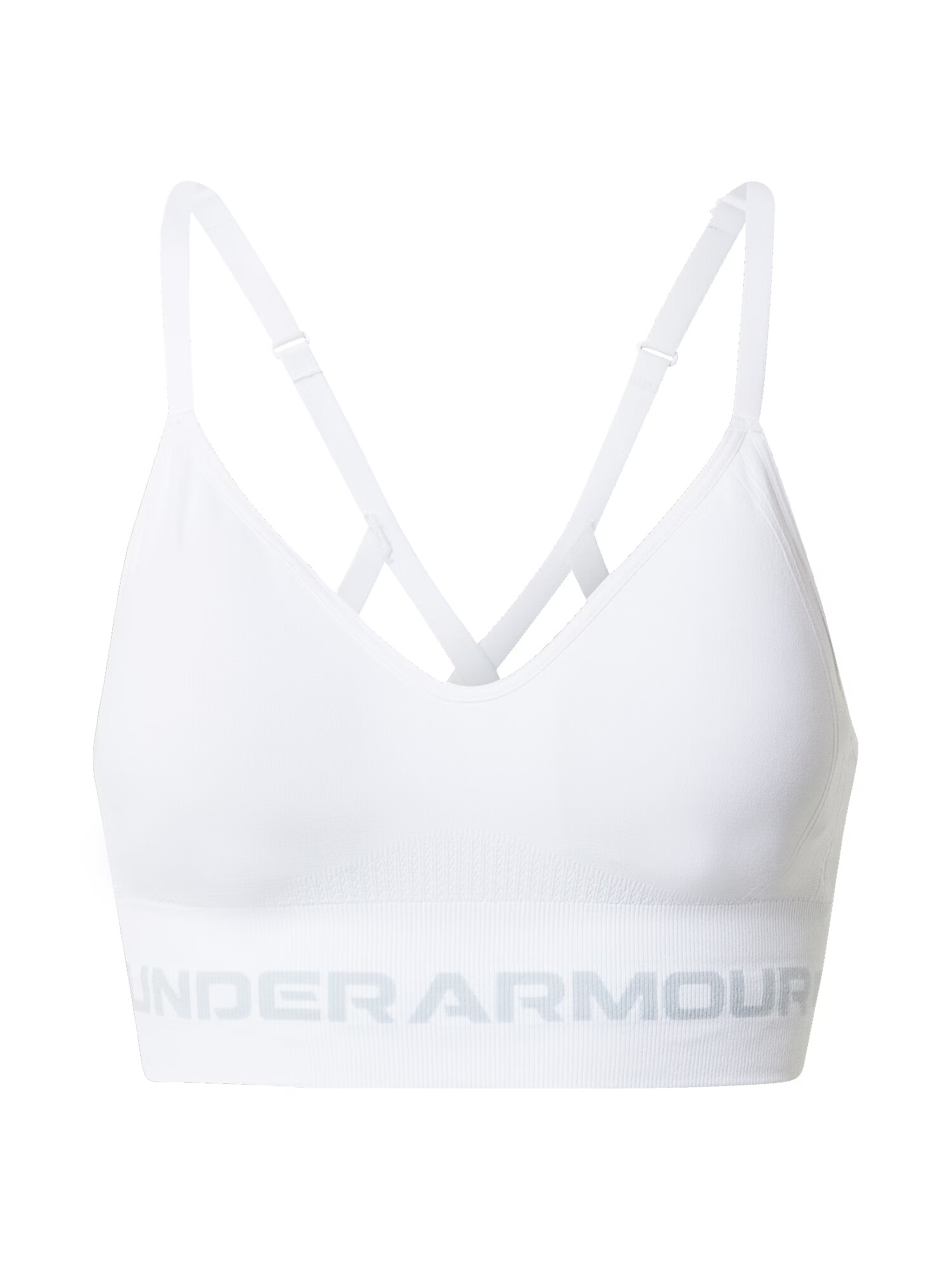 UNDER ARMOUR Αθλητικό σουτιέν ανοικτό γκρι / λευκό - Pepit.gr