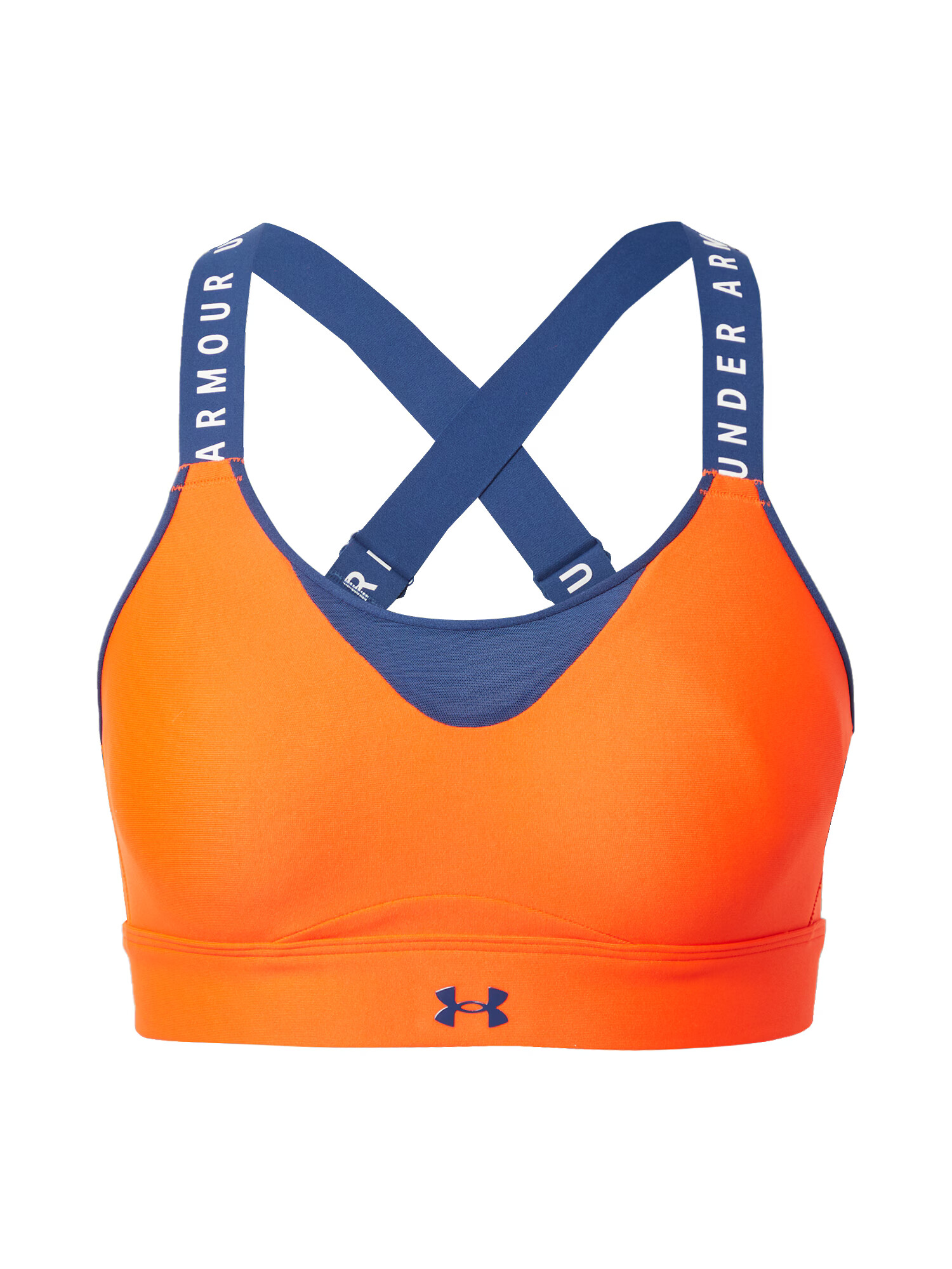 UNDER ARMOUR Αθλητικό σουτιέν 'Infinity High' ναυτικό μπλε / πορτοκαλί - Pepit.gr